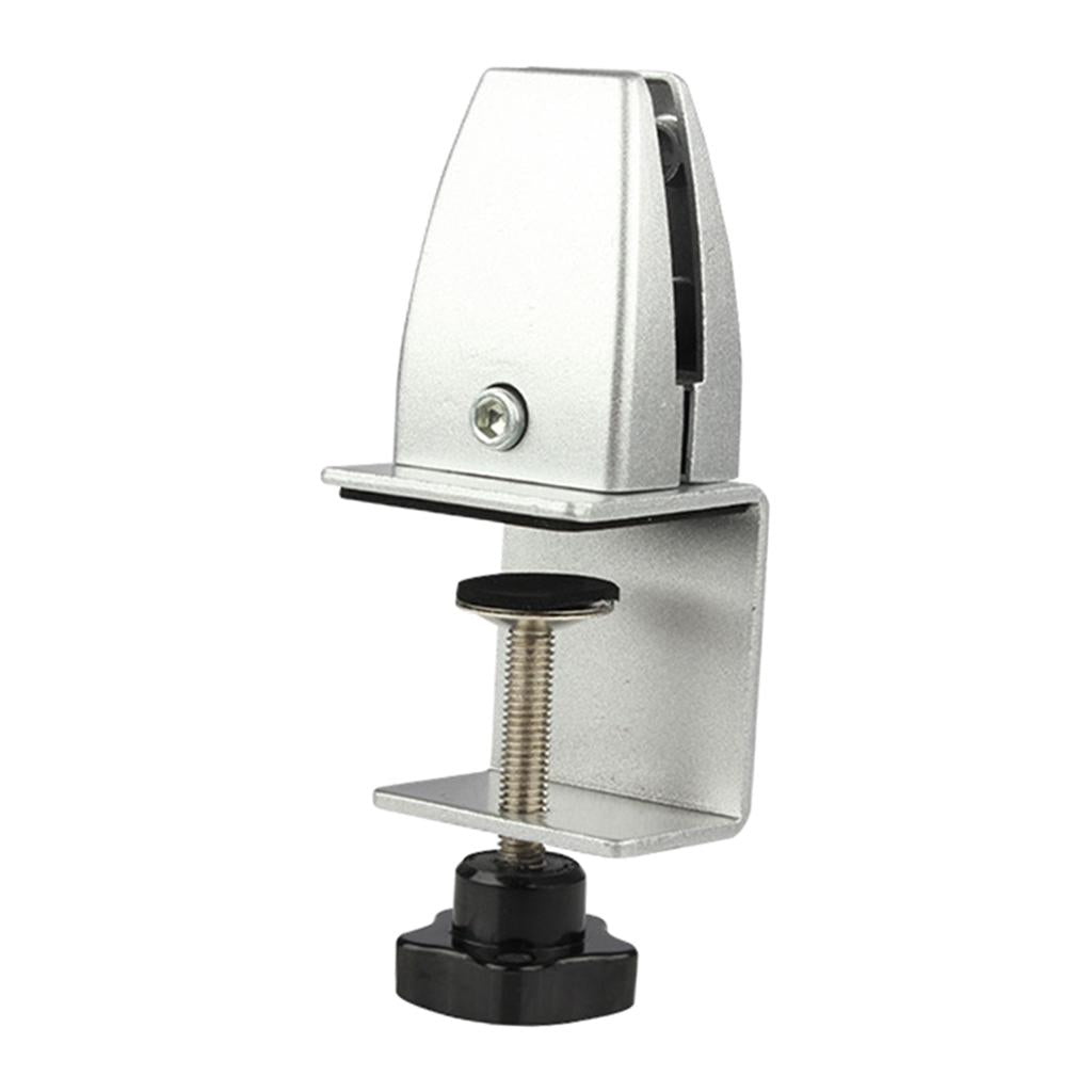 Desk Partition Clamp Office Shelf Bracket Desktop Screen Clip Holder Silver
