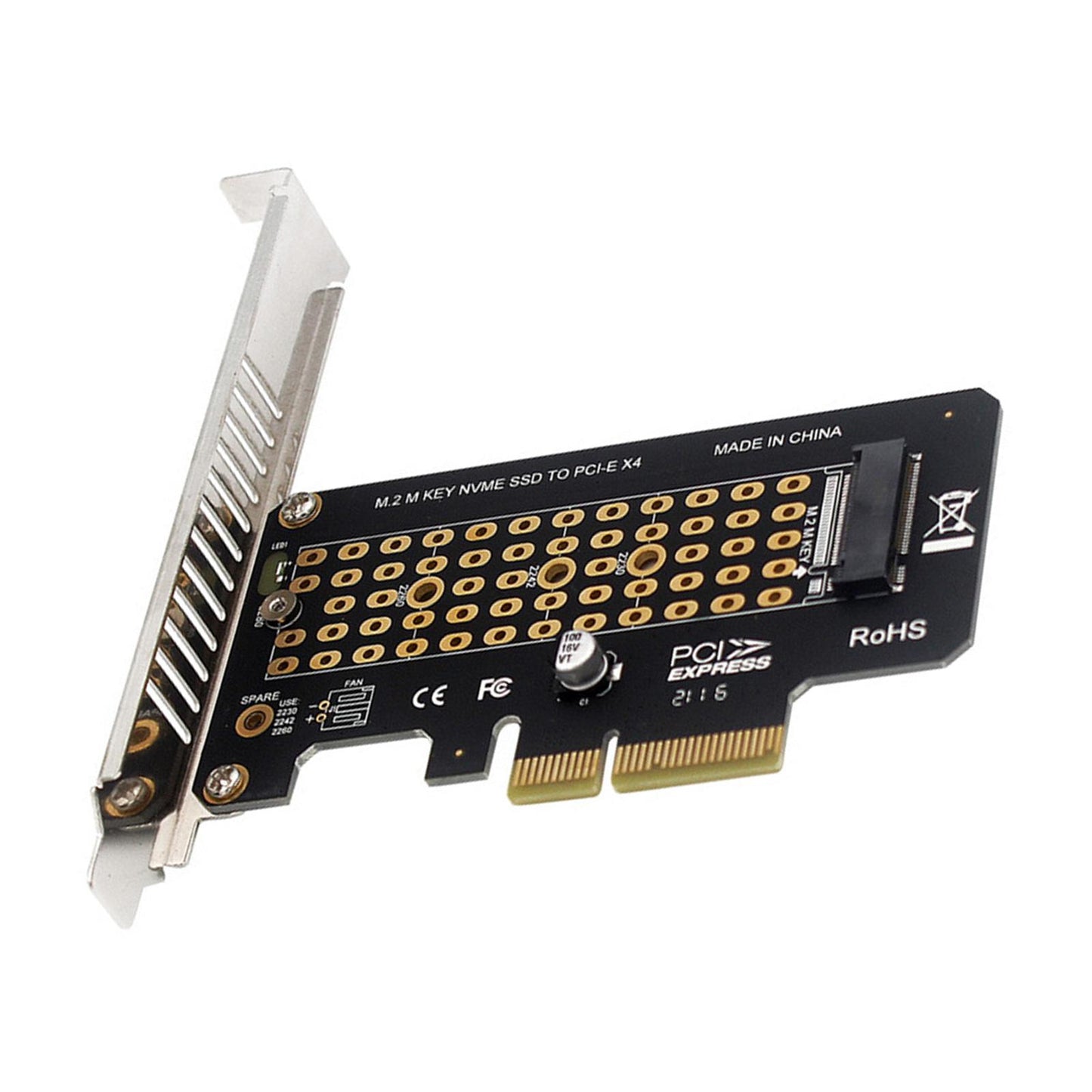 PCI-E To M2 Nvme Adapter PCI-E X4x8x16 Slot Converter Card full height
