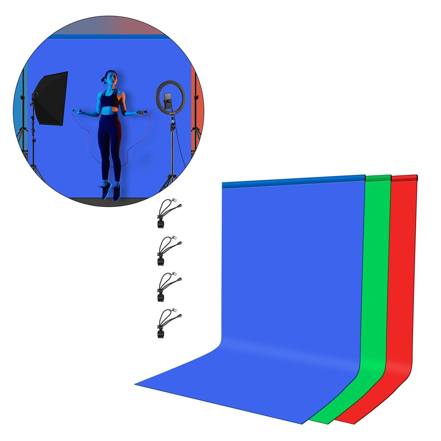 Photography Background Backdrops Studio Cloth Colorful For Studio Red