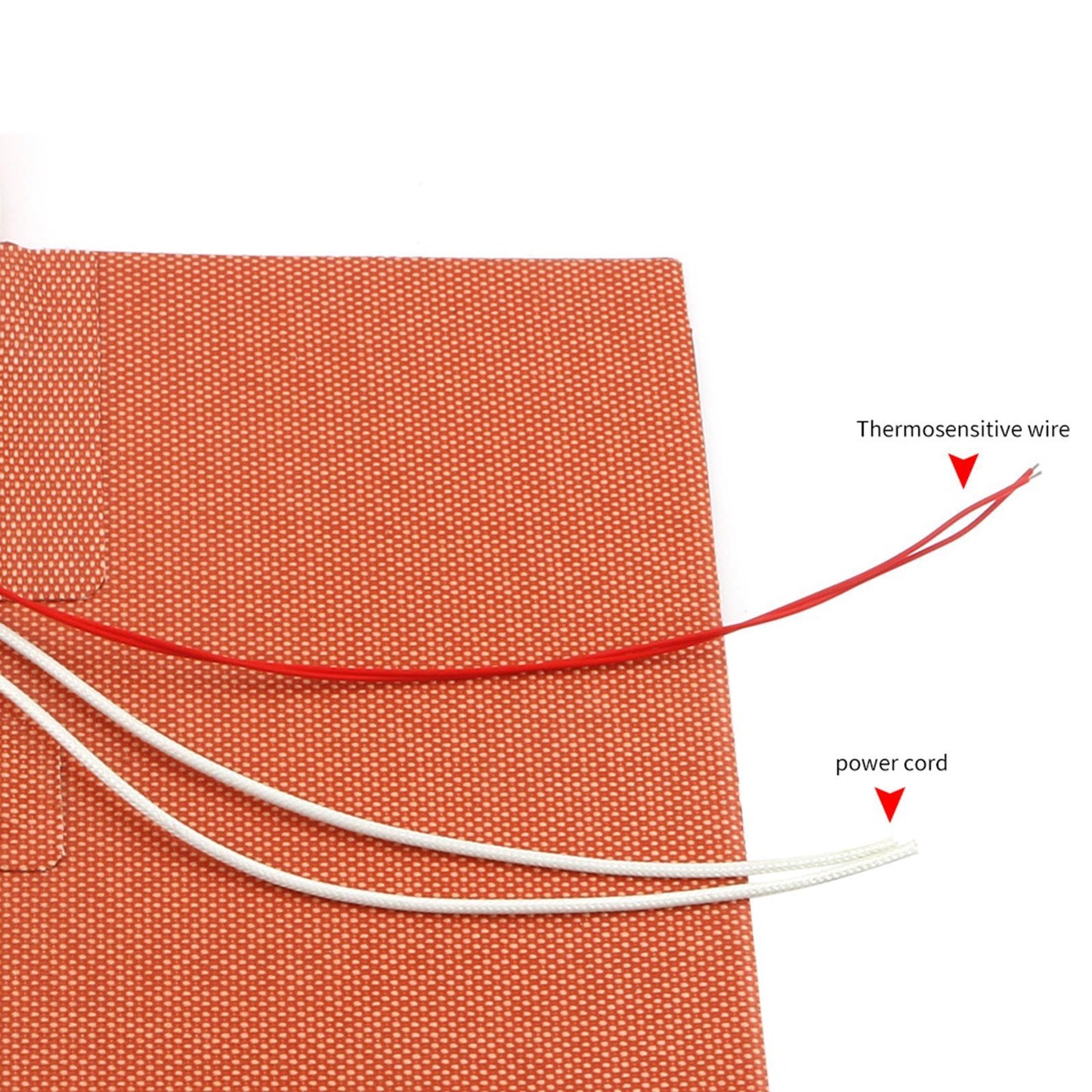 Silicone Heater Pad NTC 100K Thermistor 330x330mmx3mm for Voron 2 3D Printer