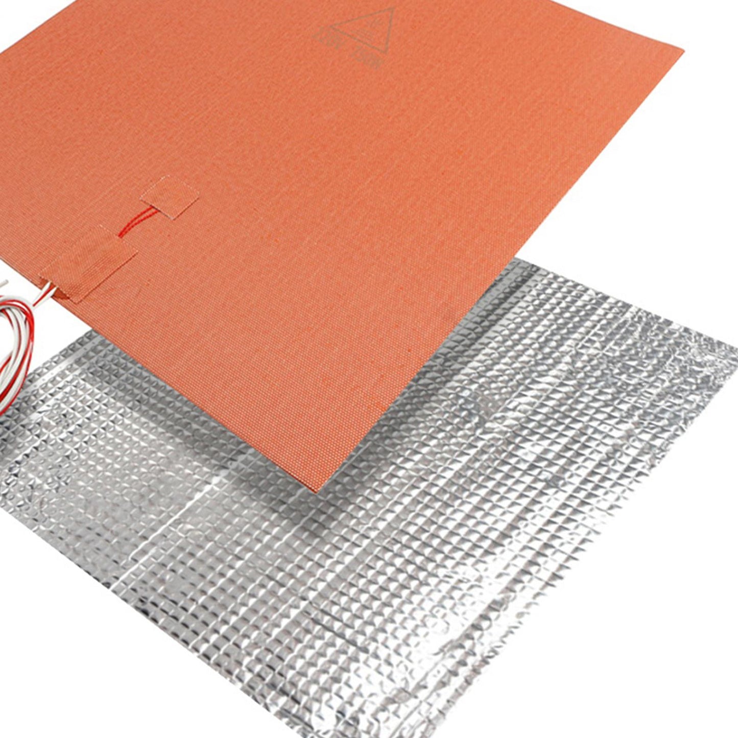 33x33cm 220v Silicone Heater 3D Printer Heatbed w/ Insulation Cotton