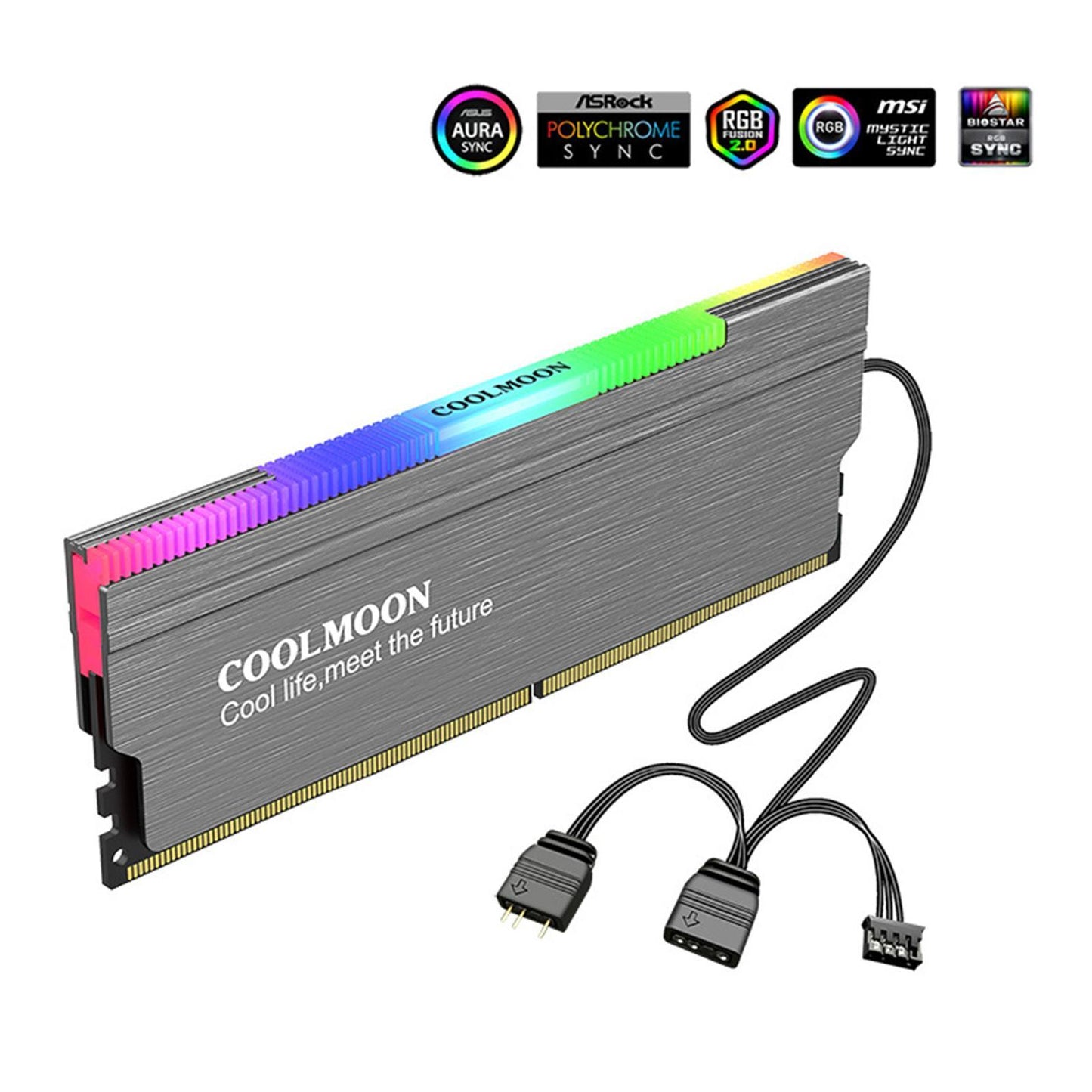 Heatsink Radiator for RAM DDR3 DDR4 Memory Cooler Heat Sink Desktop Gray