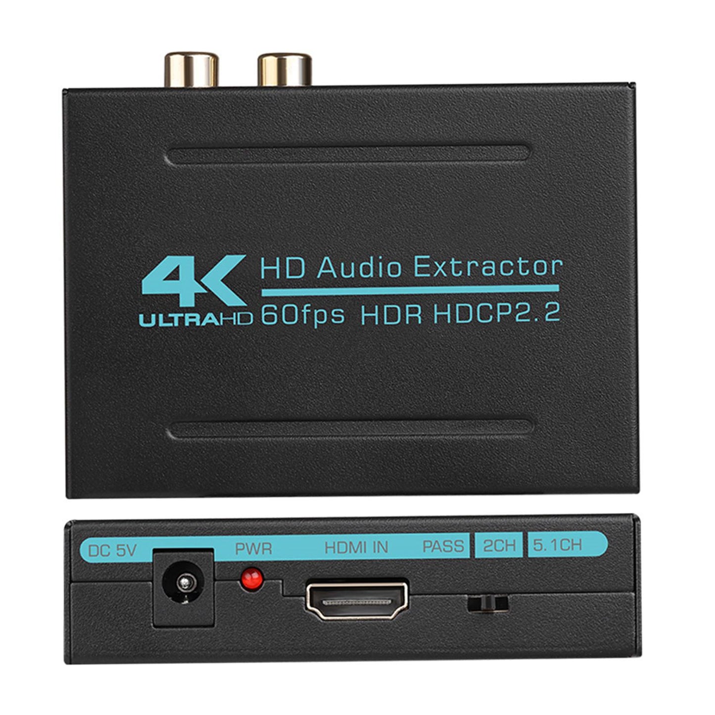 4K HD HDMI 2.0 HDCP 2.2 Audio Extractor Splitter Adapter Converter