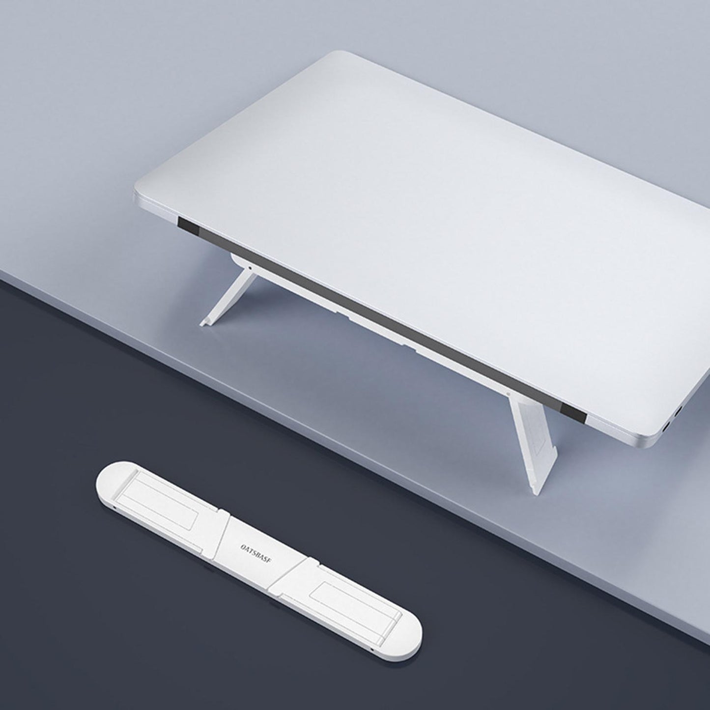 Portable Foldable Desk Laptop Stand Riser Holder for 11 to 17 inch White