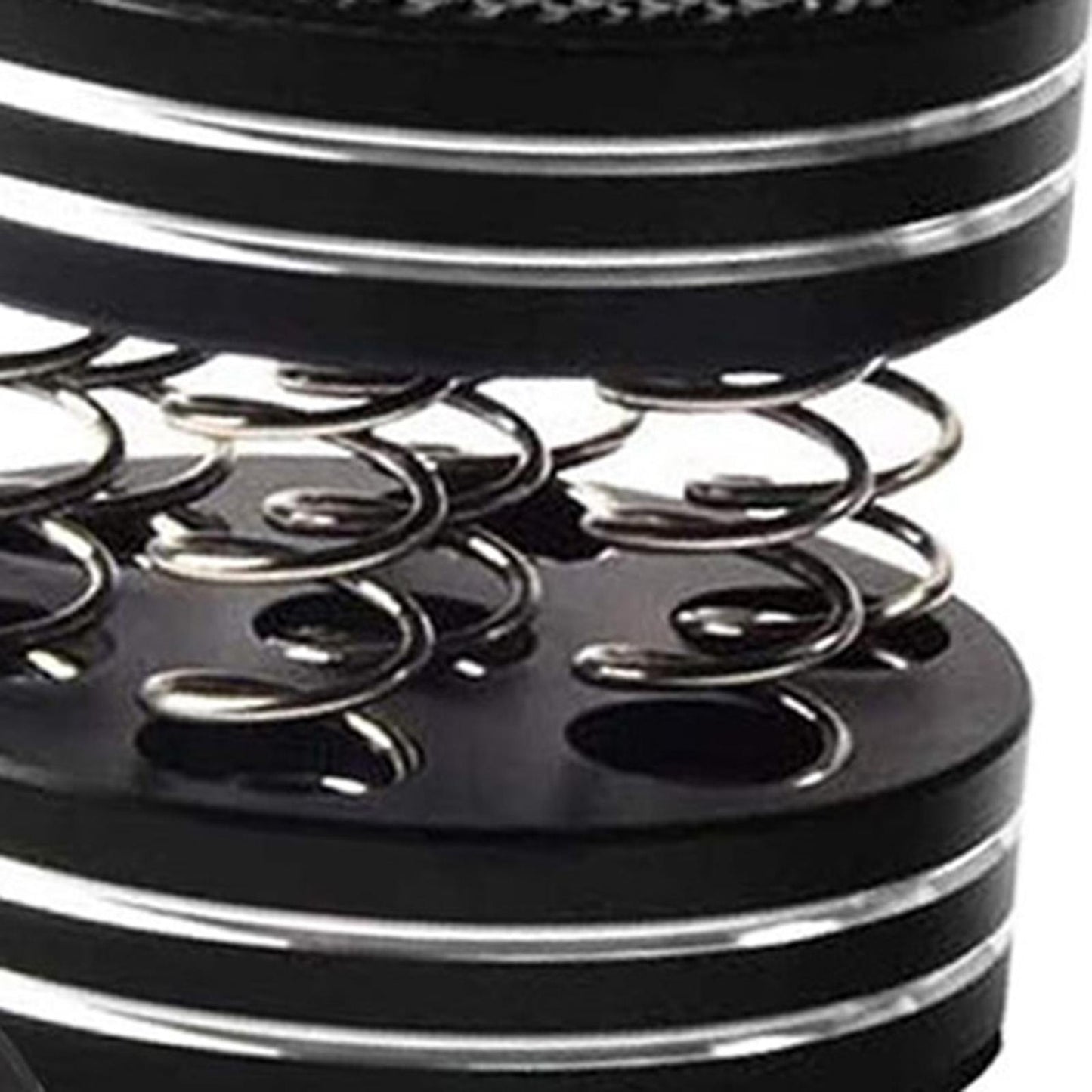 4PCS 44x38mm CNC Aluminum Spring Speakers Spikes Isolation Stand Black