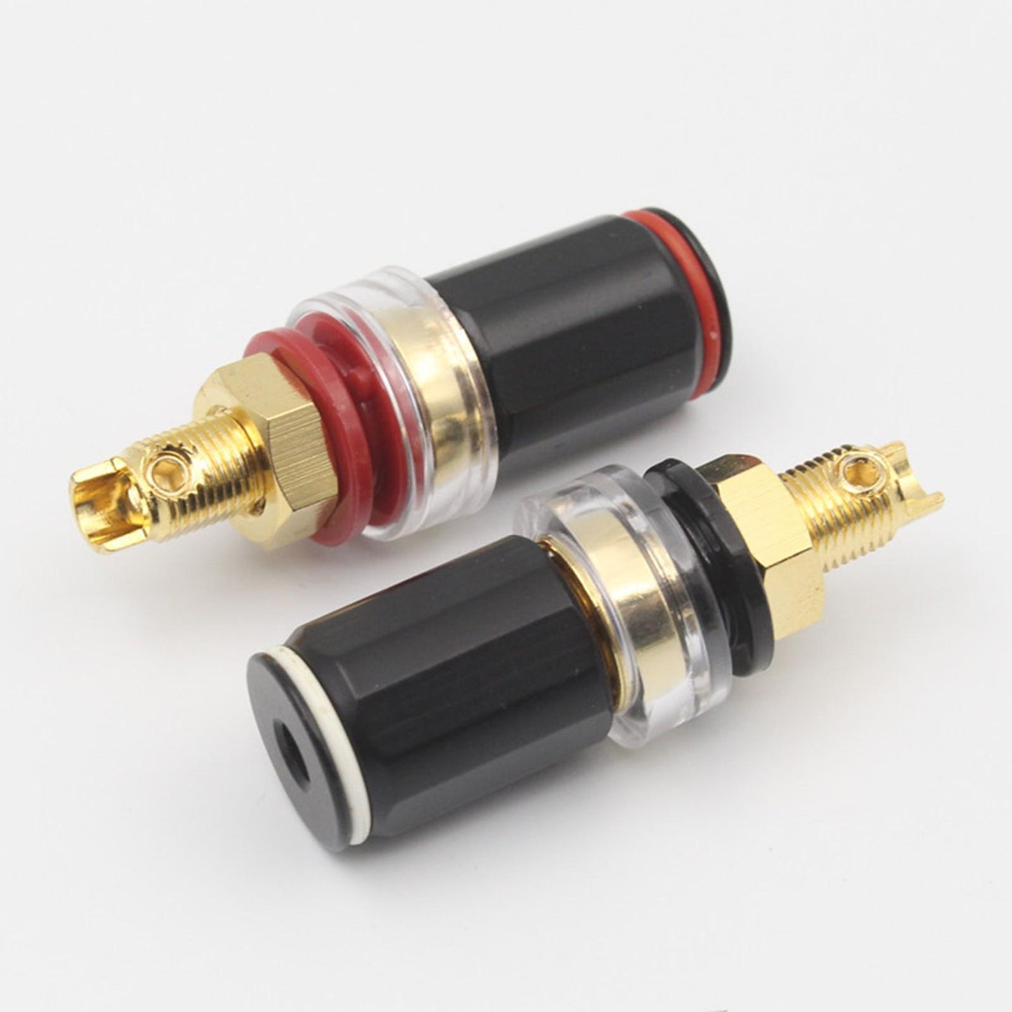 2 pair Pure Copper Amplifier Speaker Terminal Binding Post gold plating