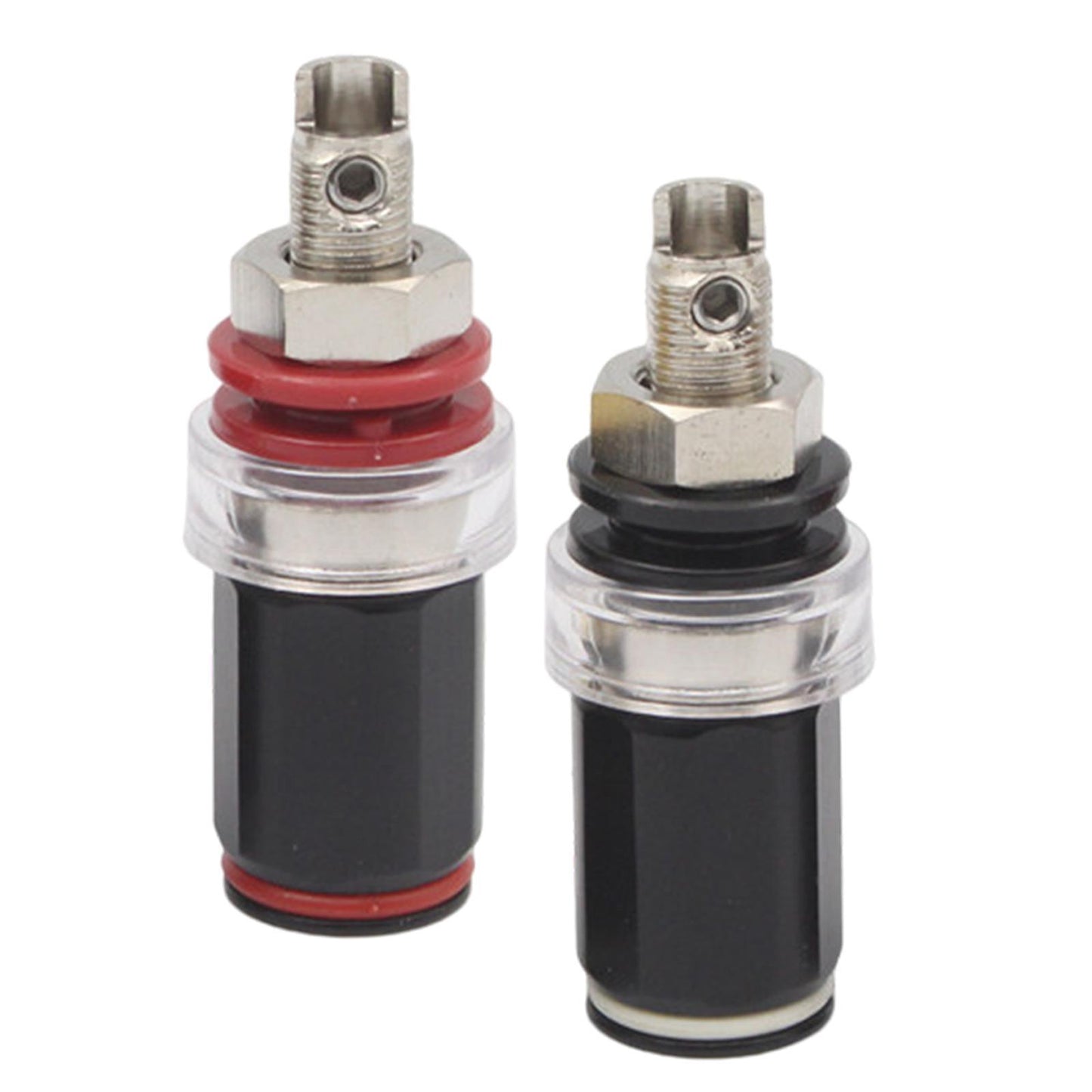2 pair Pure Copper Amplifier Speaker Terminal Binding Post nickel plating