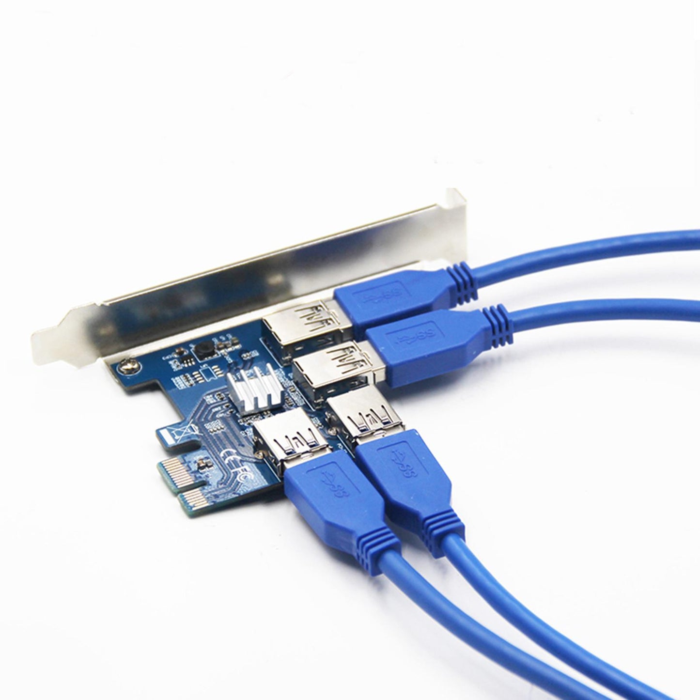 60CM USB 3.0 PCI-E External 1X to 16X Riser Card Adapter for BTC PC Laptop