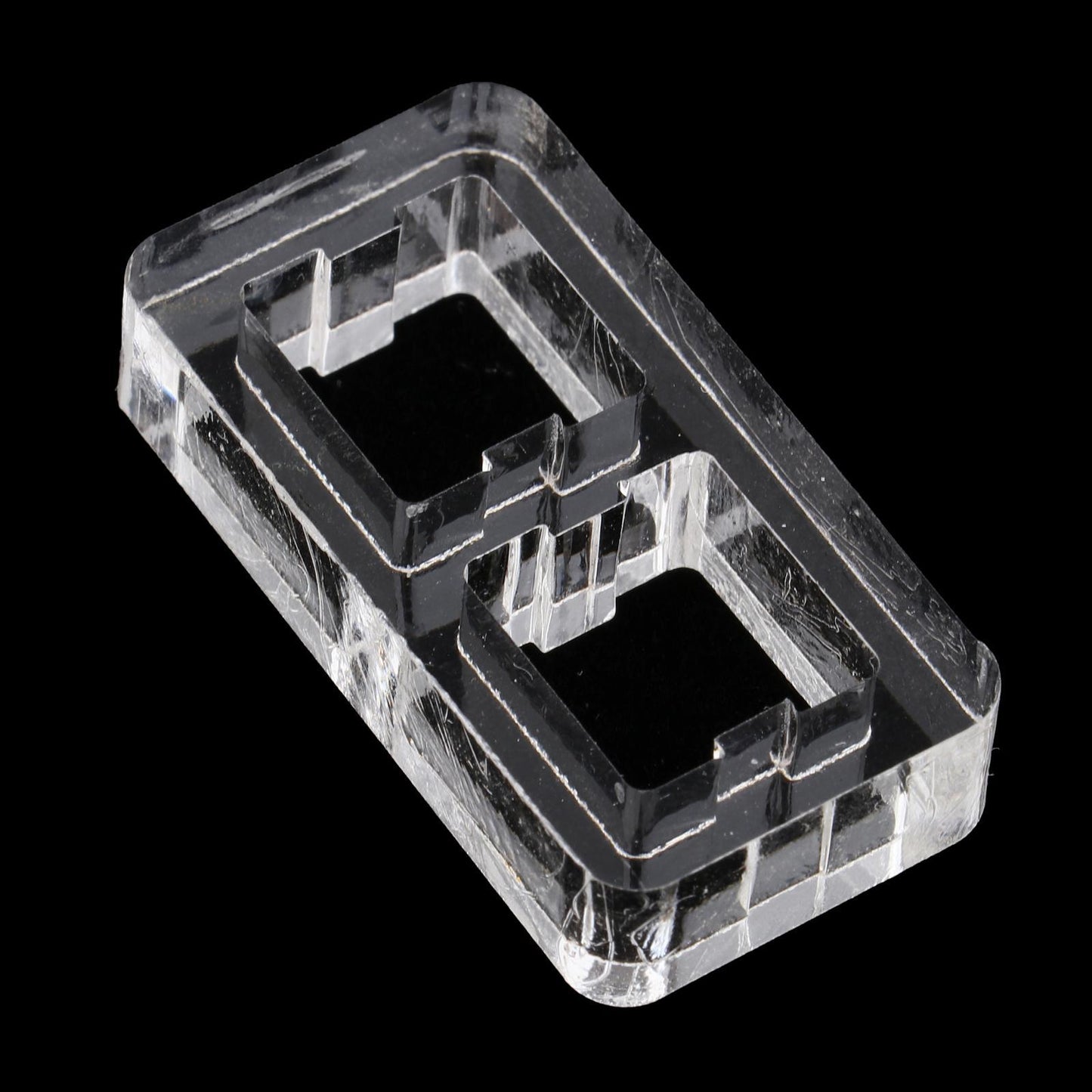 Clear Switch Tester Base Acrylic Plate for Cherry Mx Switch 1x2 board