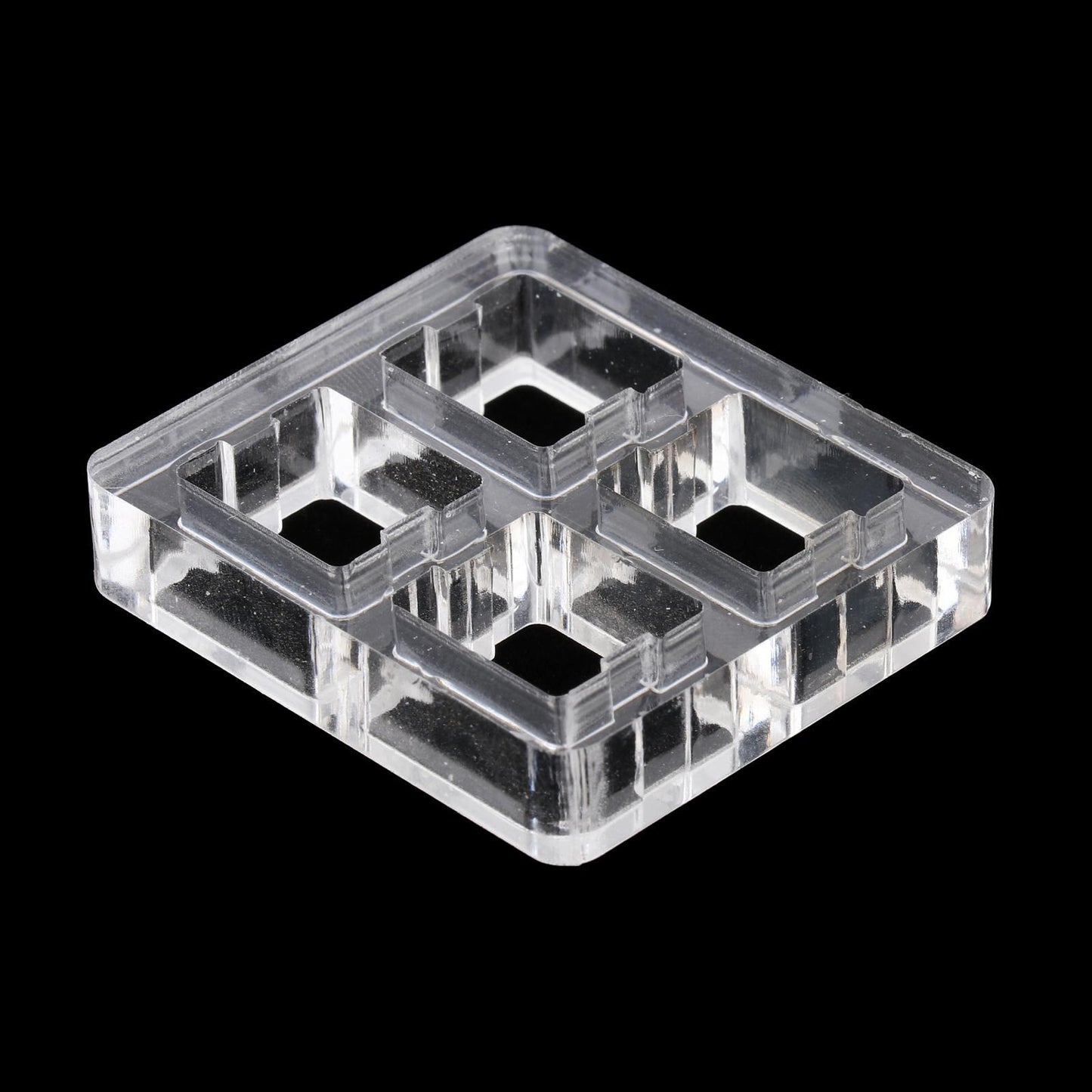 Clear Switch Tester Base Acrylic Plate for Cherry Mx Switch 2x2 board