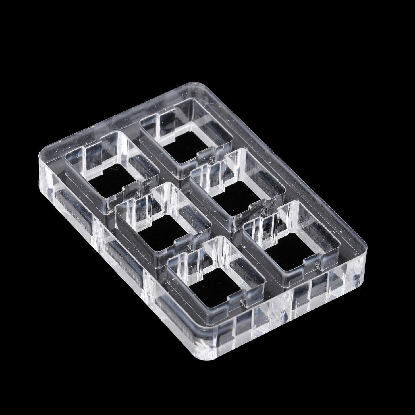 Clear Switch Tester Base Acrylic Plate for Cherry Mx Switch 2x3 board