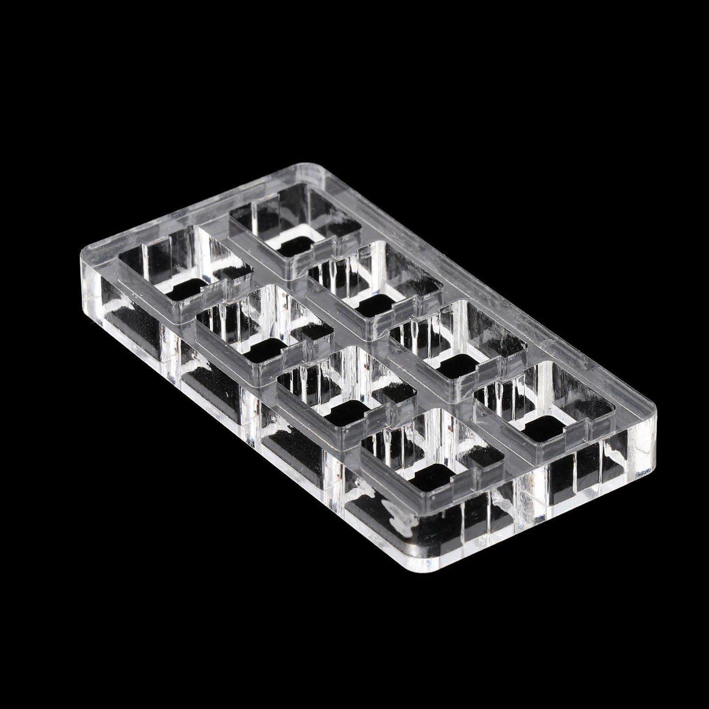 Clear Switch Tester Base Acrylic Plate for Cherry Mx Switch 2x4 board