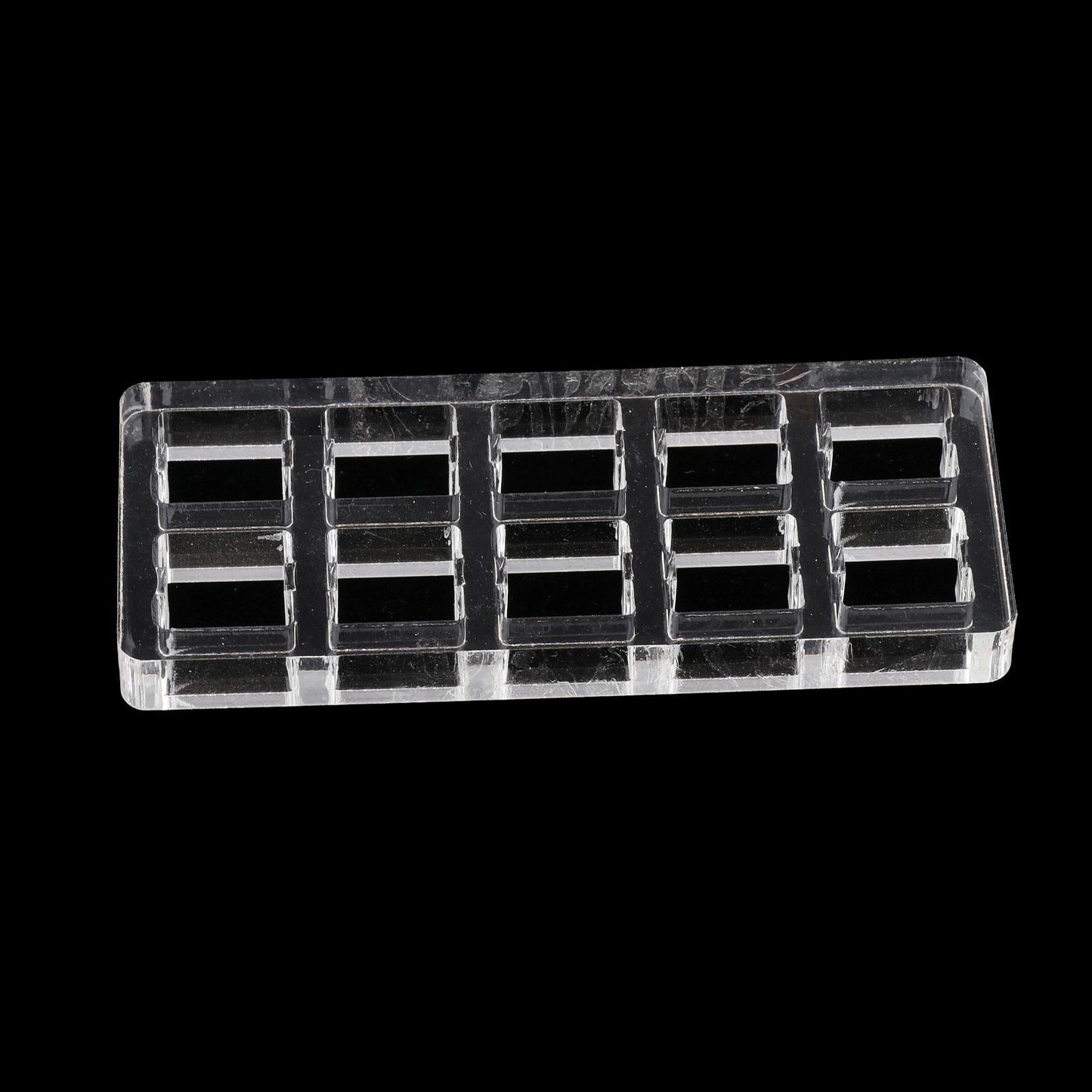 Clear Switch Tester Base Acrylic Plate for Cherry Mx Switch 2x5 board