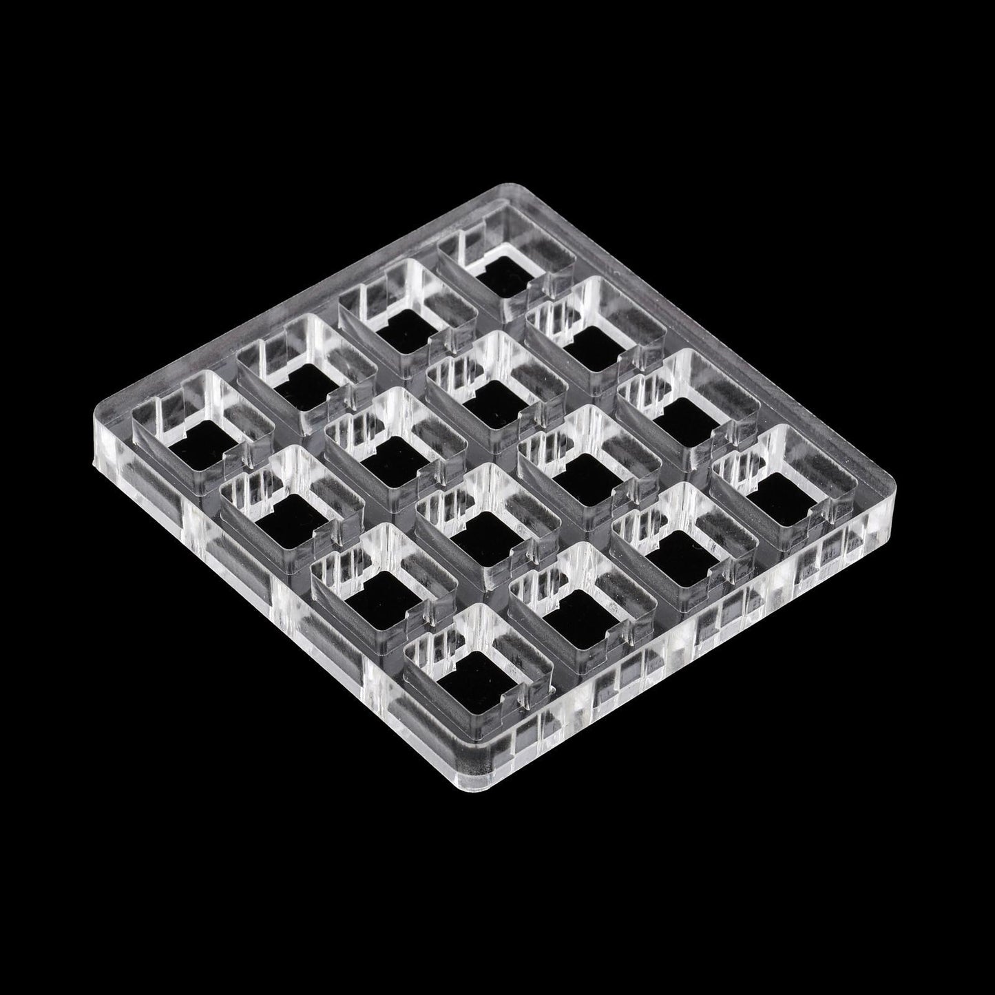 Clear Switch Tester Base Acrylic Plate for Cherry Mx Switch 4x4 board