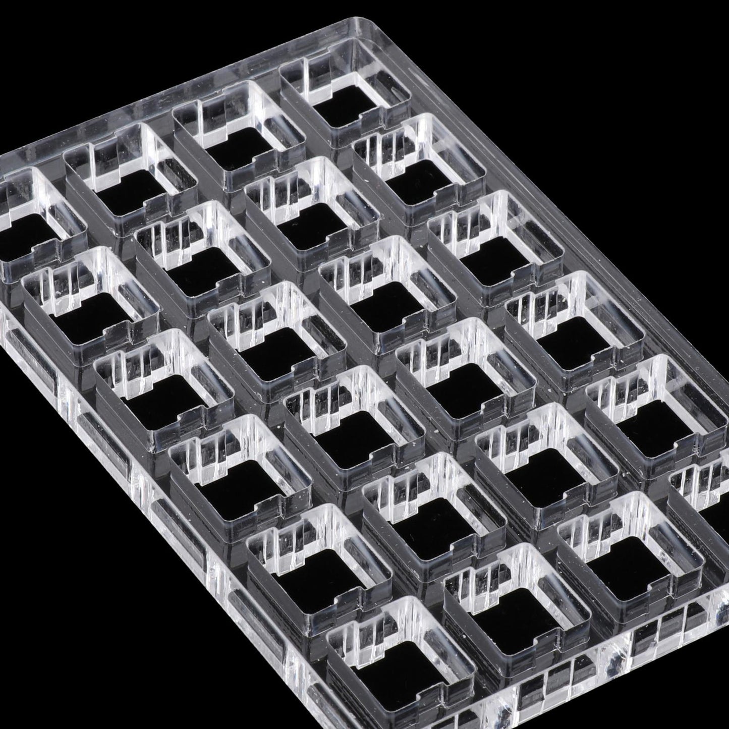 Clear Switch Tester Base Acrylic Plate for Cherry Mx Switch 4x6 board