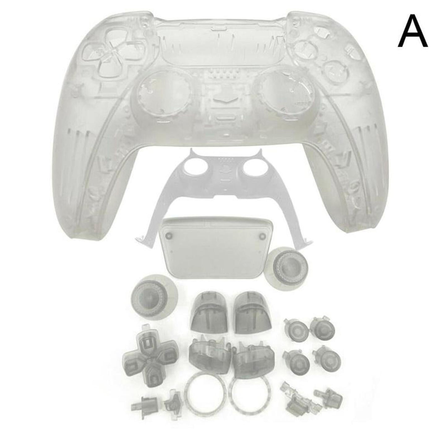 Transparent Gamepad Cover Touch Pad Cover For PS5 Controller Clear