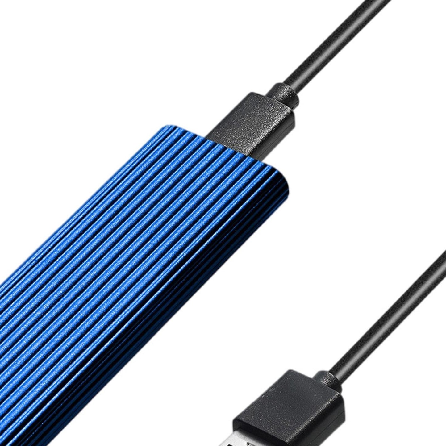 USB 3.0 to NGFF M.2 B Key SSD External Enclosure Case Cover Adapter Blue