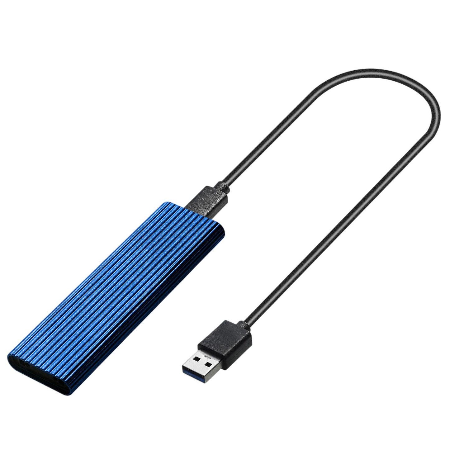 USB 3.0 to NGFF M.2 B Key SSD External Enclosure Case Cover Adapter Blue