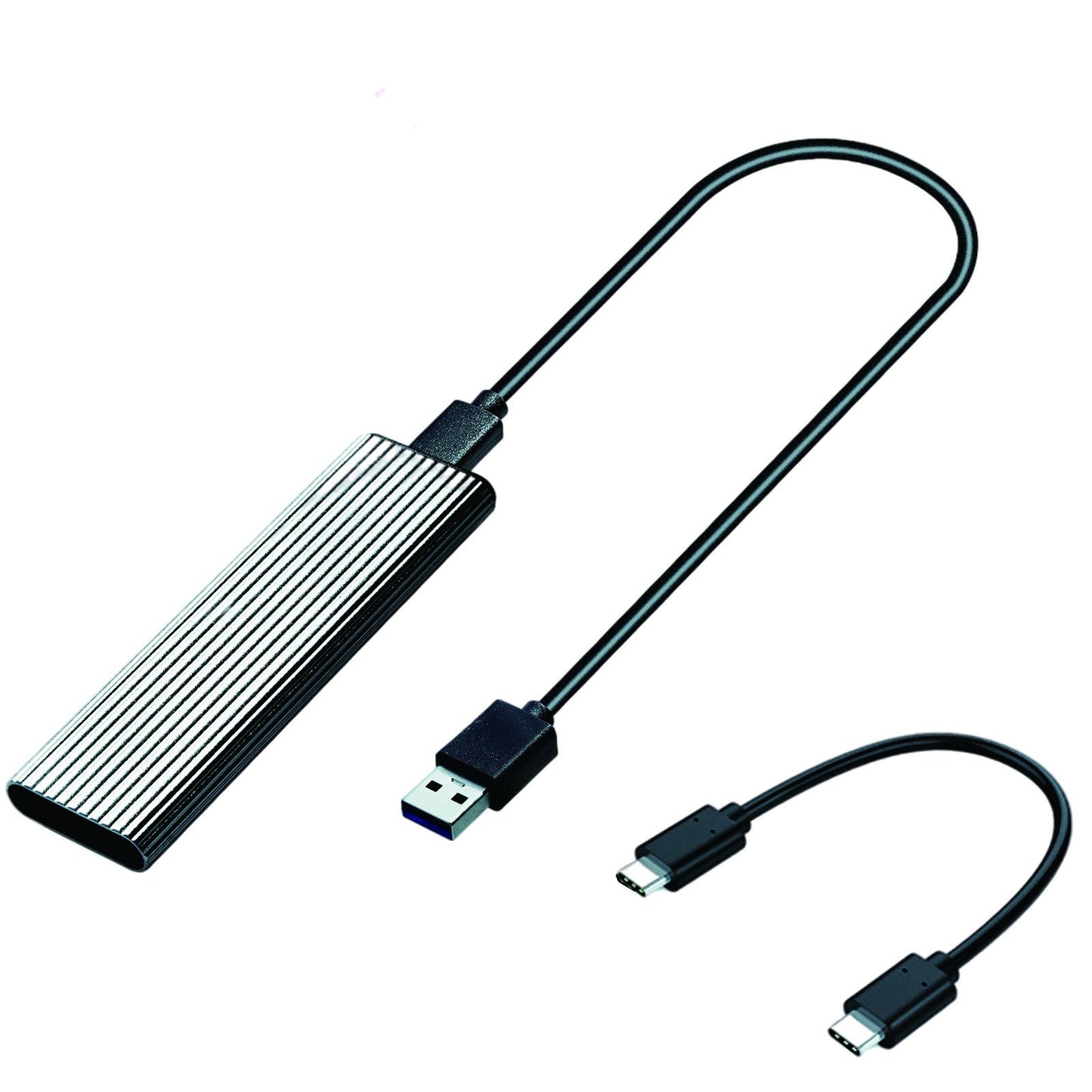 External M.2 to USB 3.1 Enclosure Adapter for 2230/42/60/80 NVMe SSD Silver