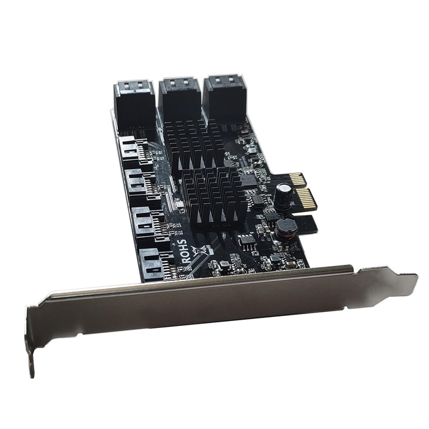 10Ports 6Gbps PCI Express PCI-E to SATA3.0 Expansion Card 8X 16X for Linux