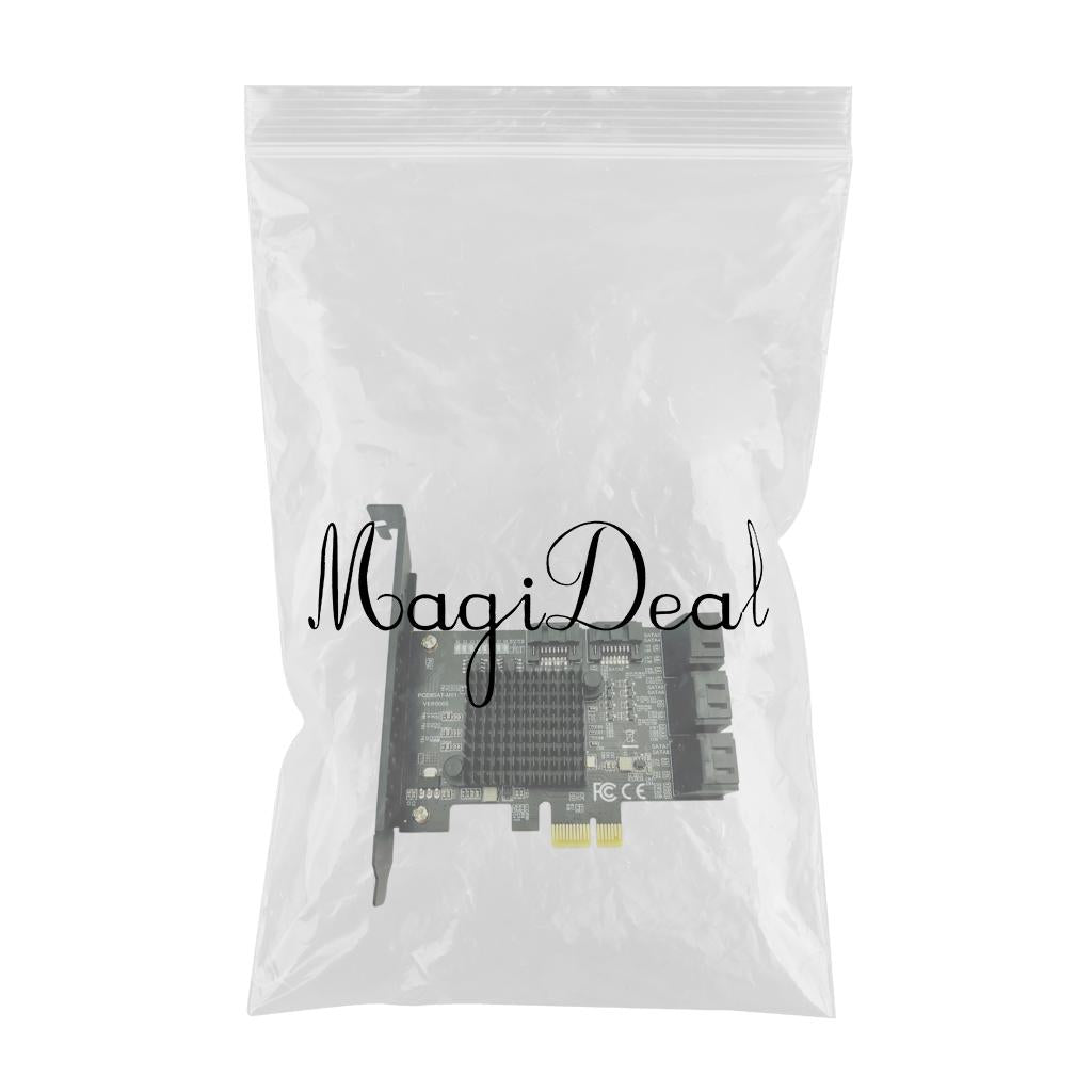 8-Port PCI-E to SATA 3.0 Expansion Card Adapter 6Gbps for Desktop PC 1pc
