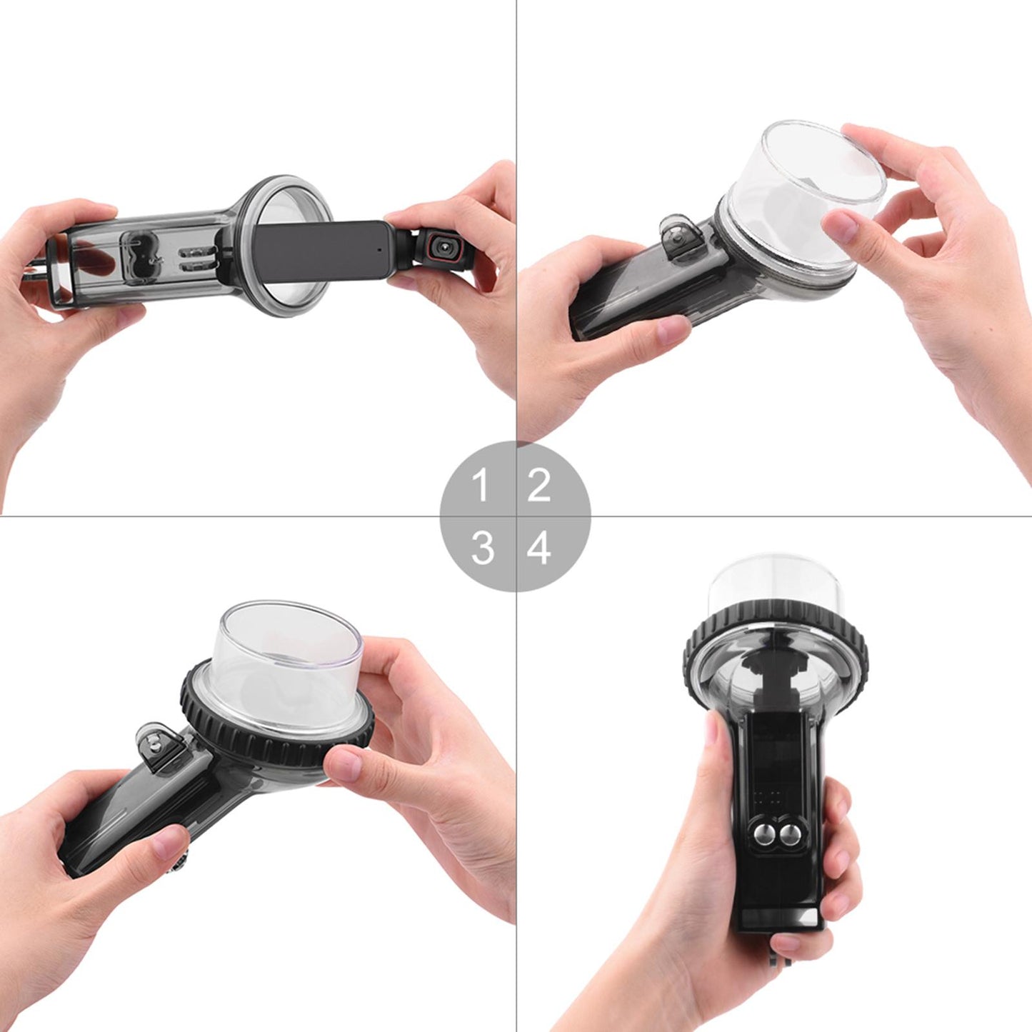 Waterproof Diving Protective Shell Housing Set for DJI OSMO Pocket 2 Camera