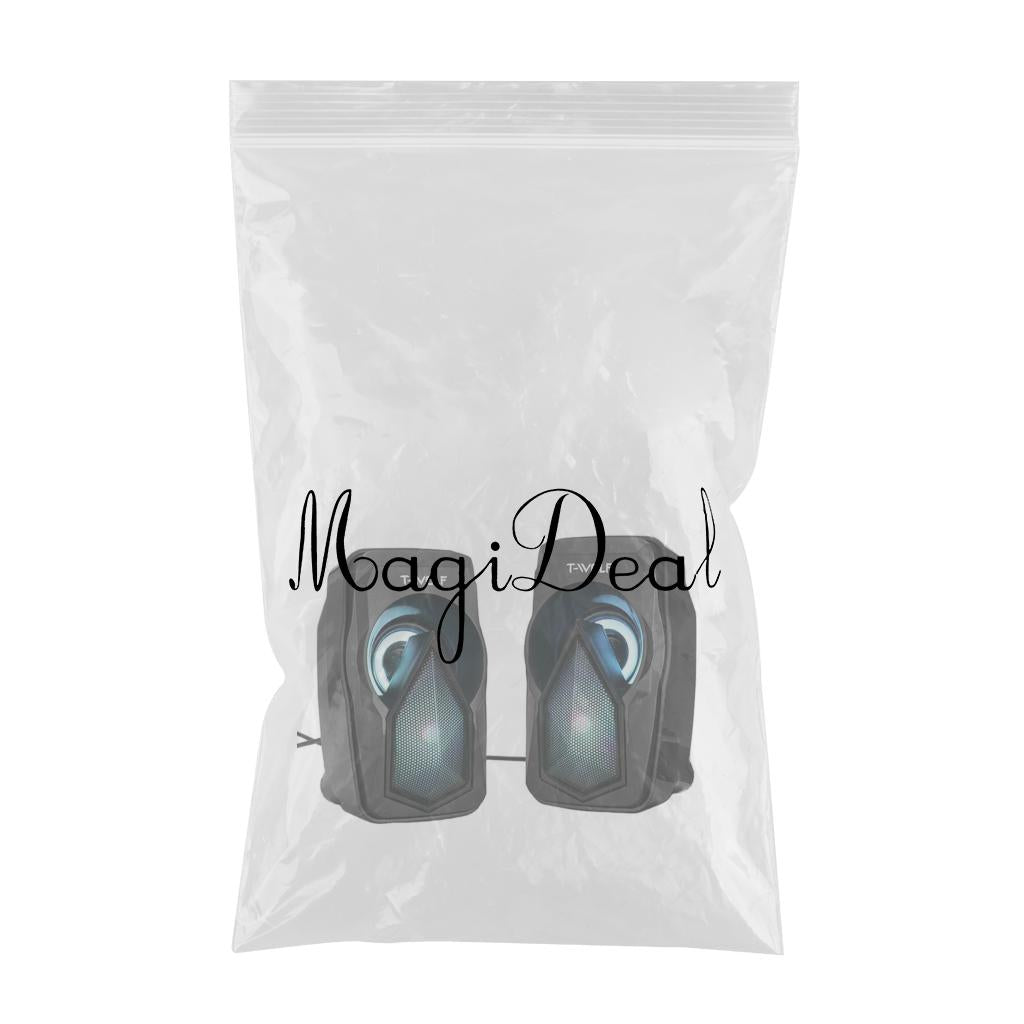 Mini USB Wired Computer Speakers with LED RGB Light Bass Stereo