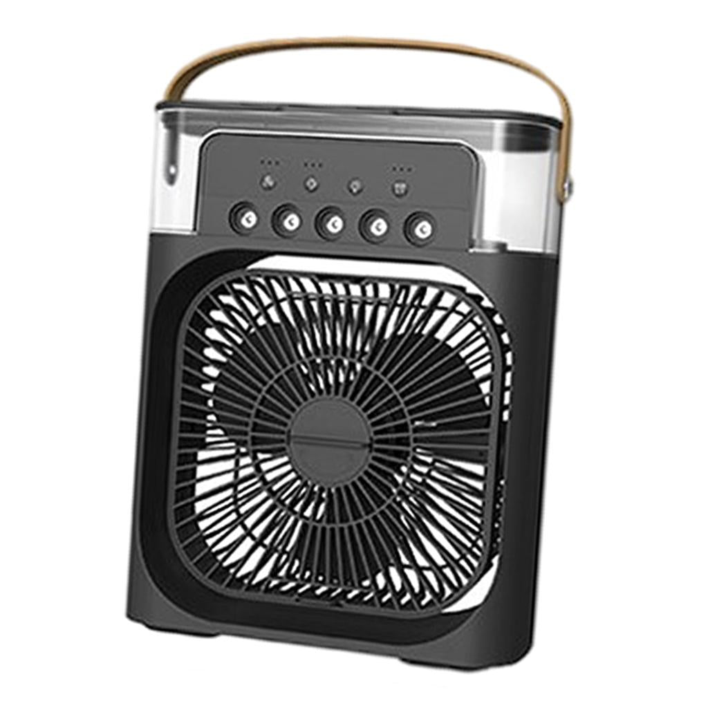 Portable Air Conditioner Fan Personal Air Cooler Desk Cooling Fan Black