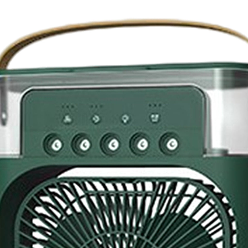 Portable Air Conditioner Fan Personal Air Cooler Desk Cooling Fan Green