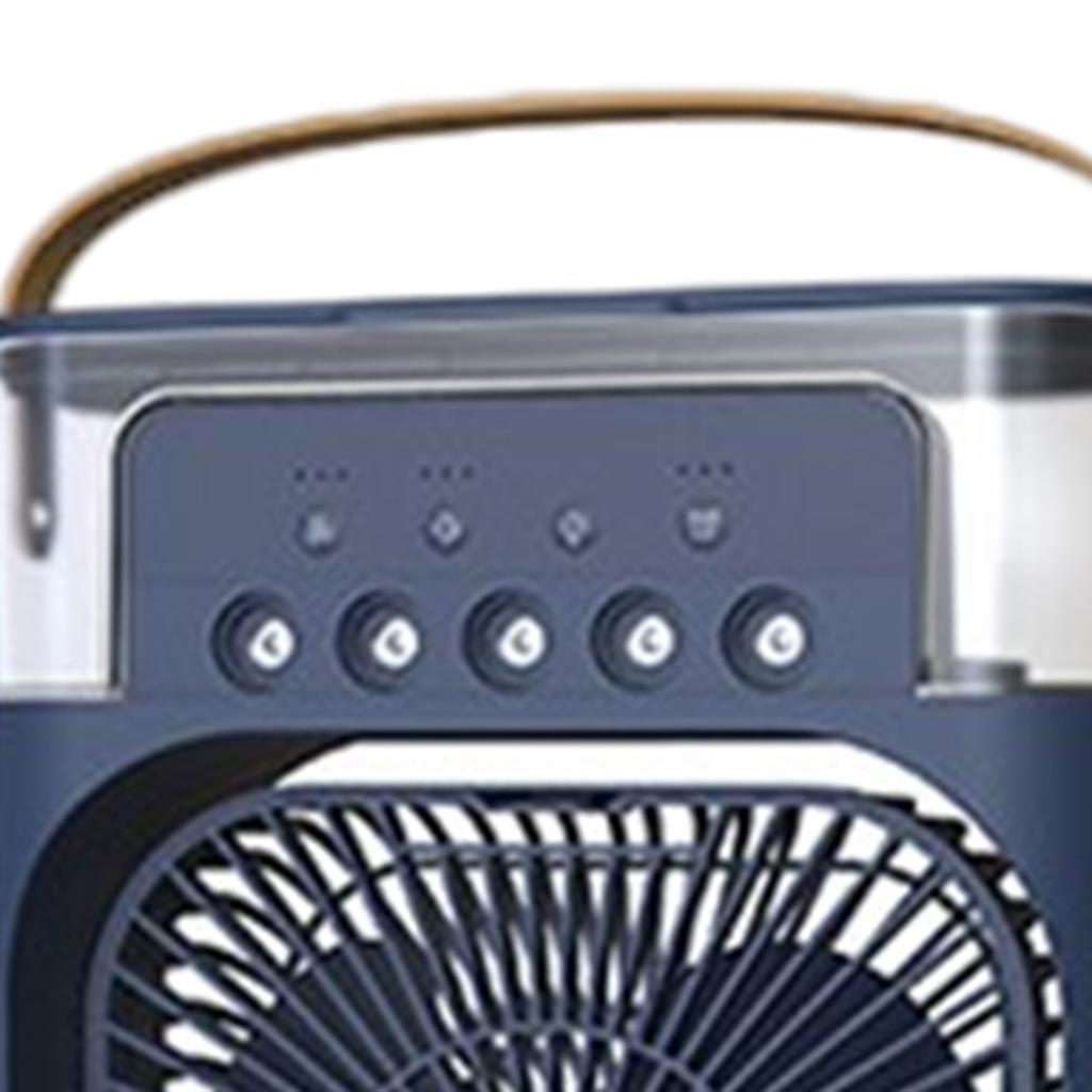 Portable Air Conditioner Fan Personal Air Cooler Desk Cooling Fan Blue