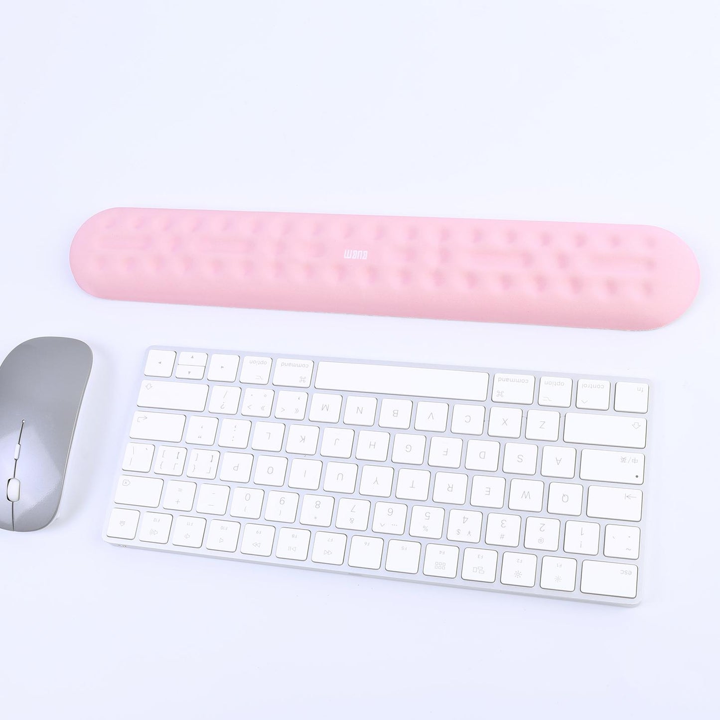 Memory Foam Keyboard Wrist Pad Mouse Cushion for Gaming Work small pink