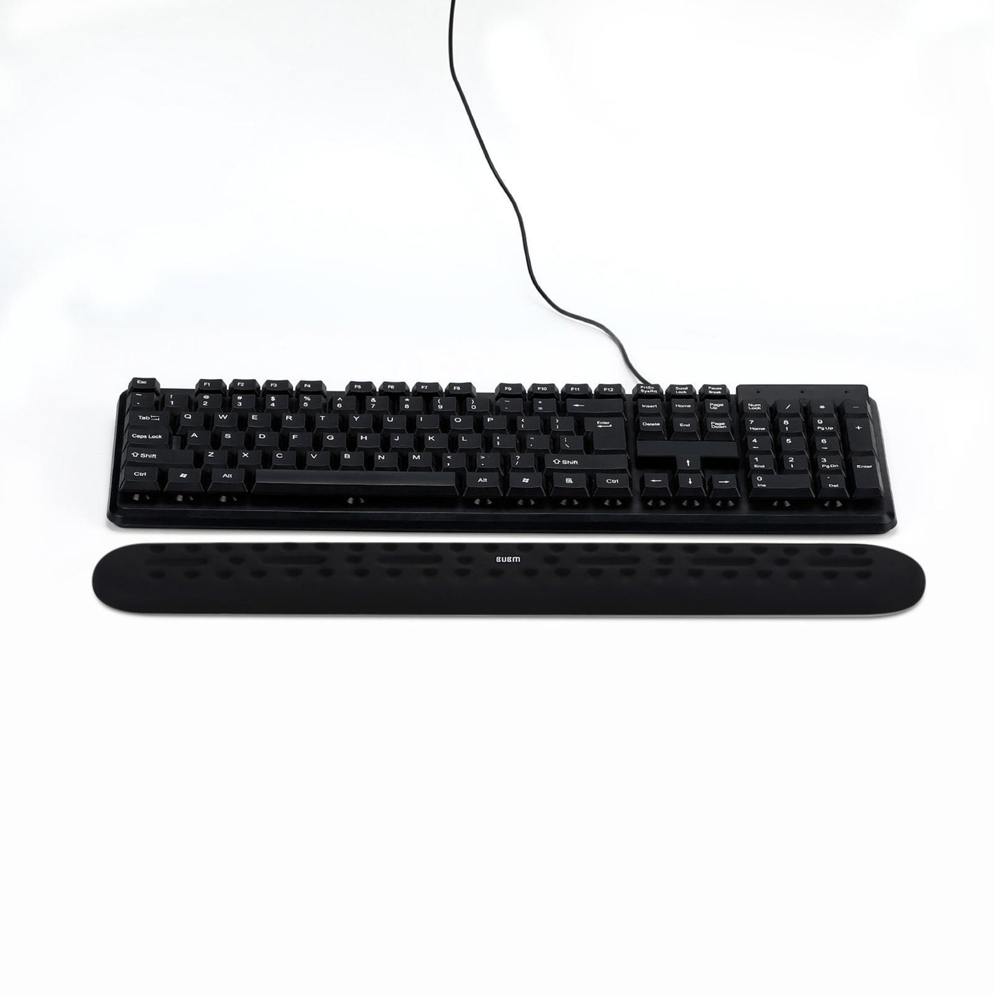Memory Foam Keyboard Wrist Pad Mouse Cushion for Gaming Work large black