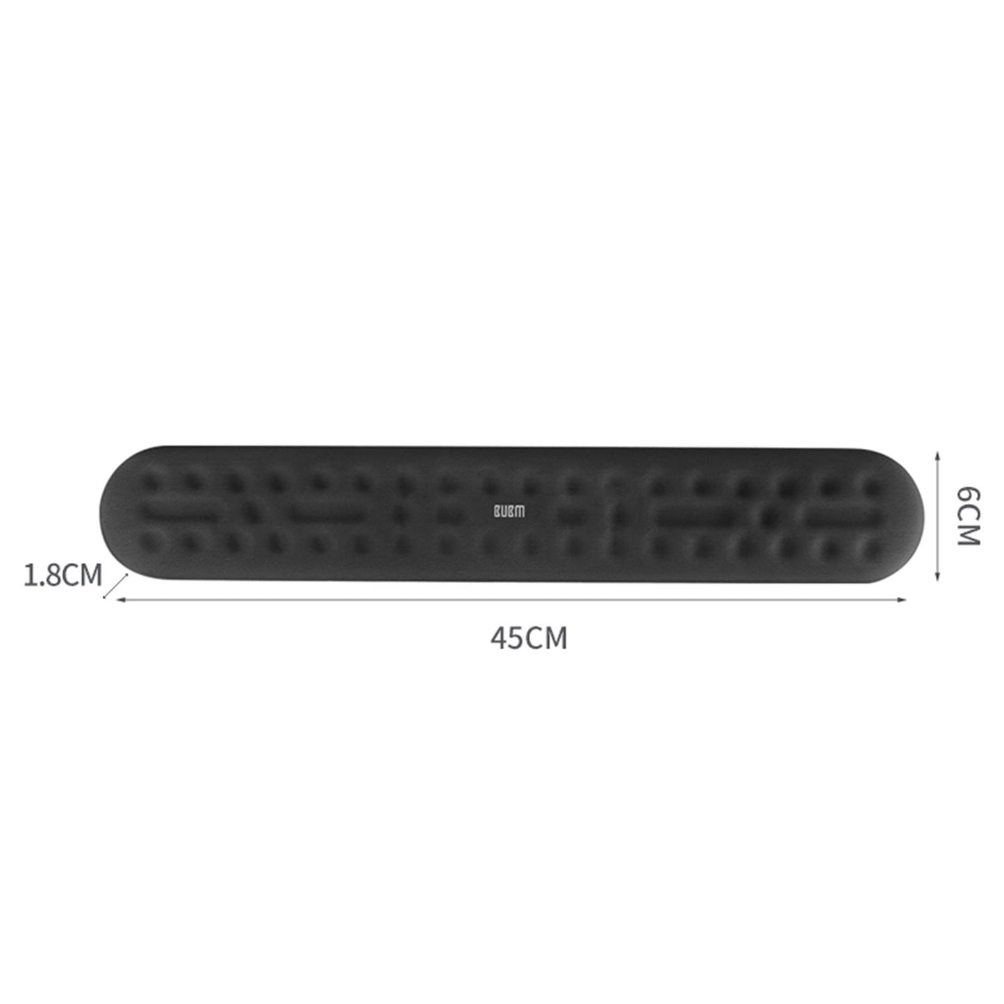 Memory Foam Keyboard Wrist Pad Mouse Cushion for Gaming Work large black