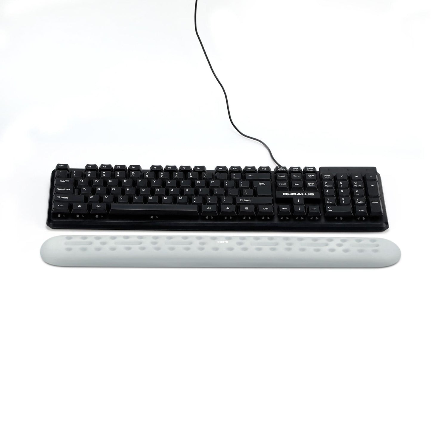 Memory Foam Keyboard Wrist Pad Mouse Cushion for Gaming Work large gray