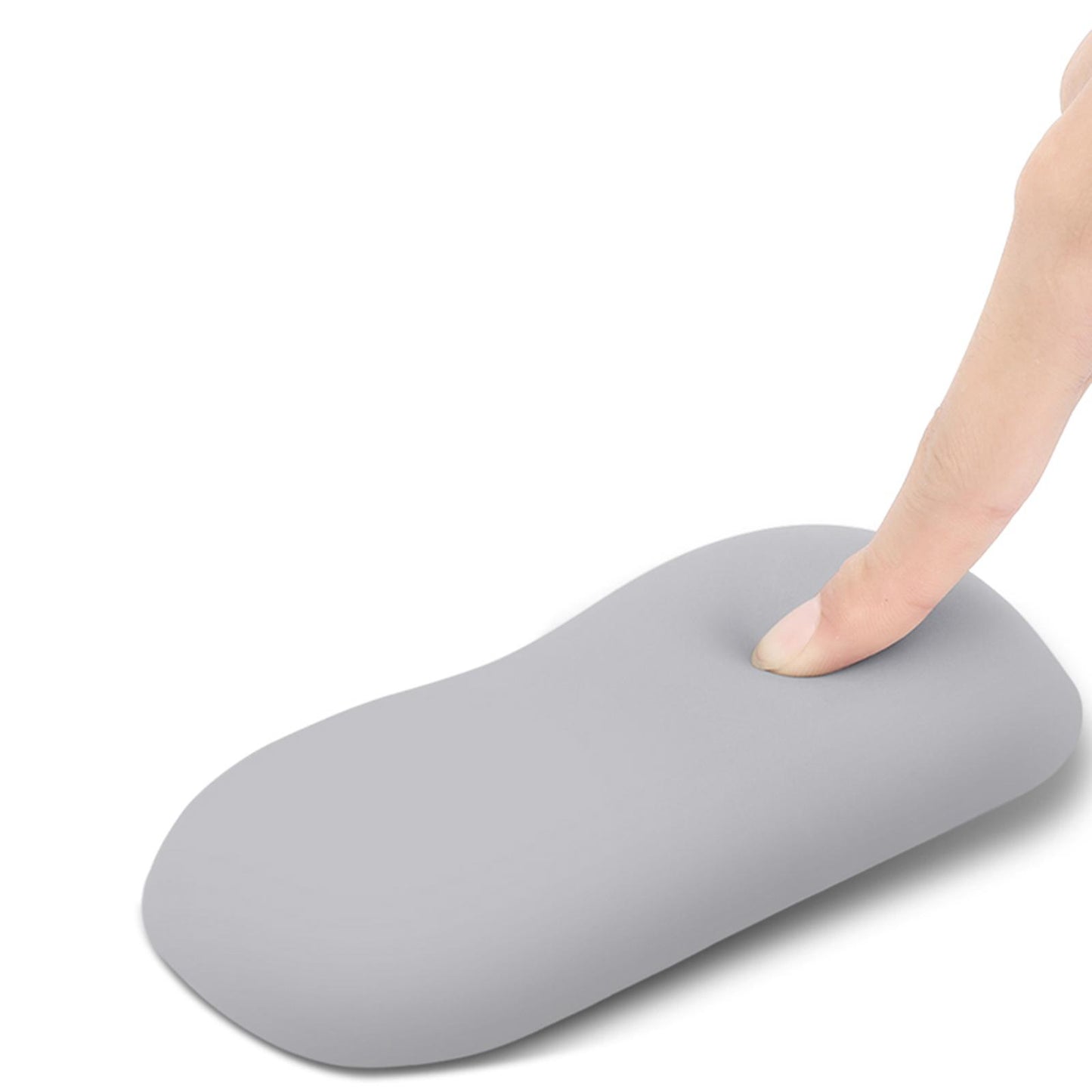 Keyboard Mouse Wrist Rest Pad Memory Foam Set A Small Silver
