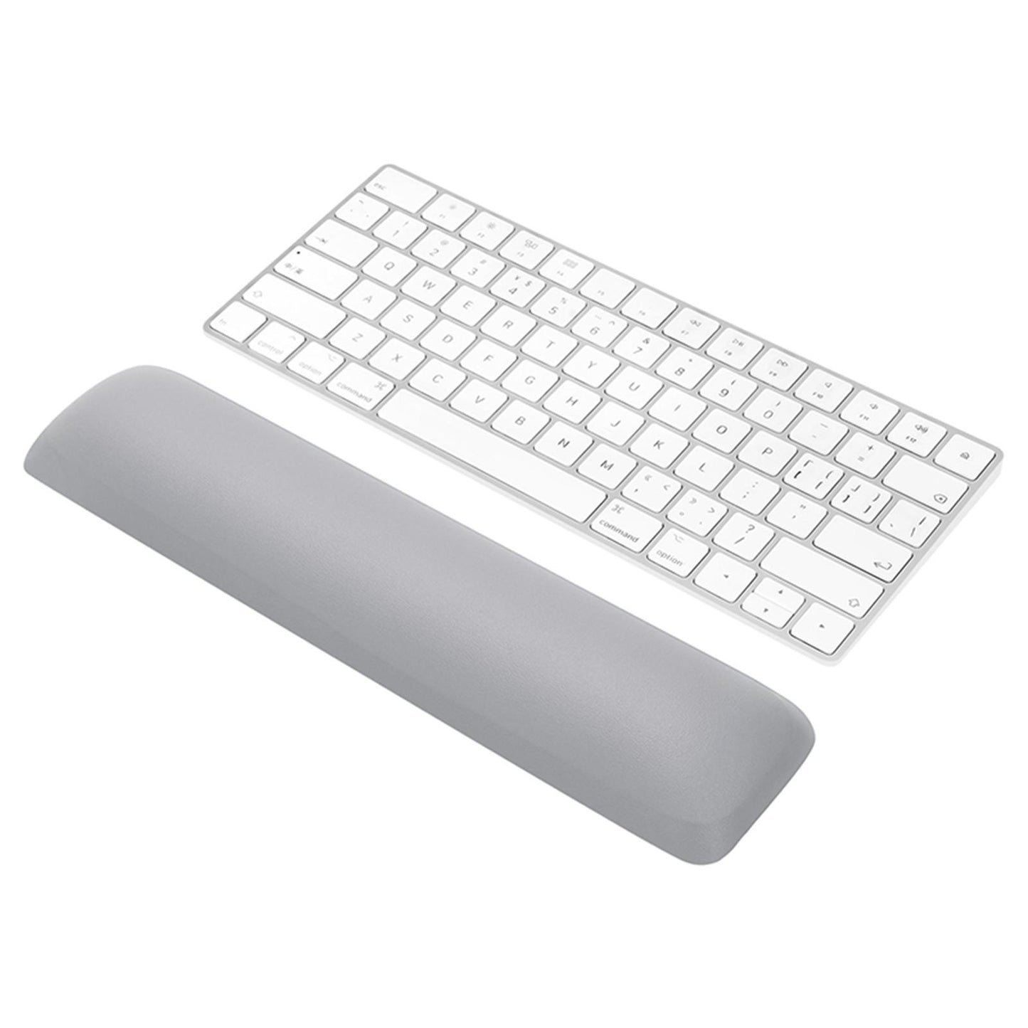 Keyboard Mouse Wrist Rest Pad Memory Foam Set B Medium Silver