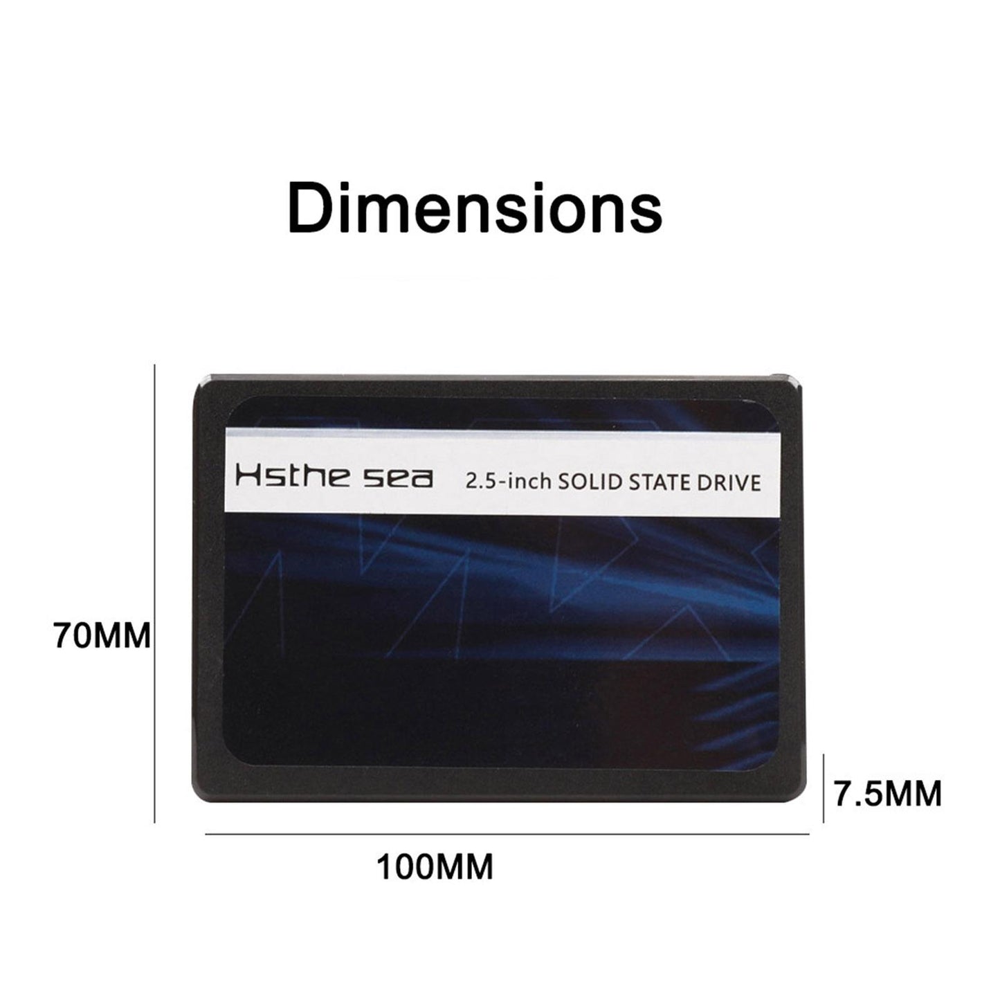 SSD SATA 3 2.5 inch 7.5mm Solid State Drive High Speed Read & Write 60GB"