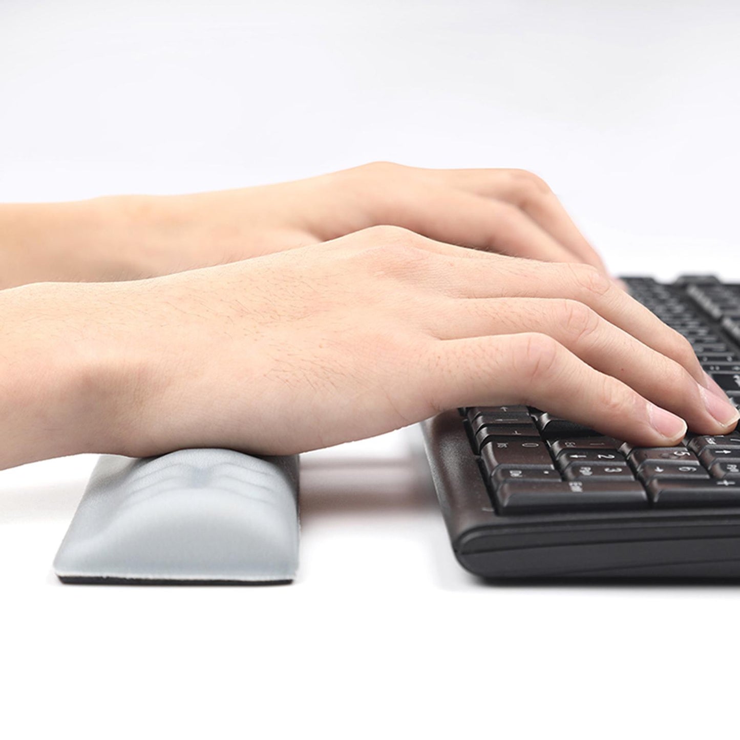 Memory Foam Keyboard Wrist Rest Hand Wrist Pad Arm Stand Grey M