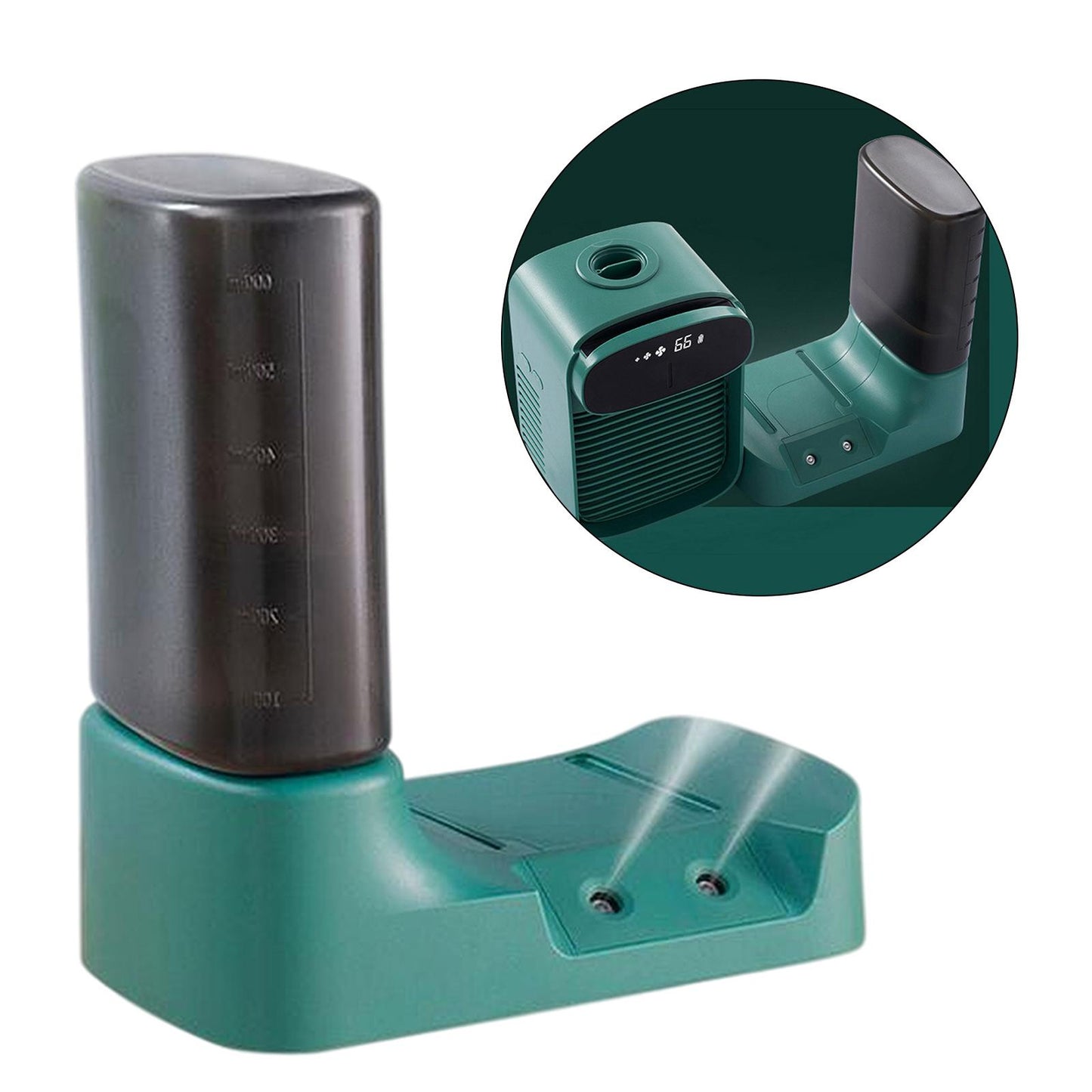 Portable Air Conditioner Water Cooling Fans for Bedroom Kitchen Car Green C