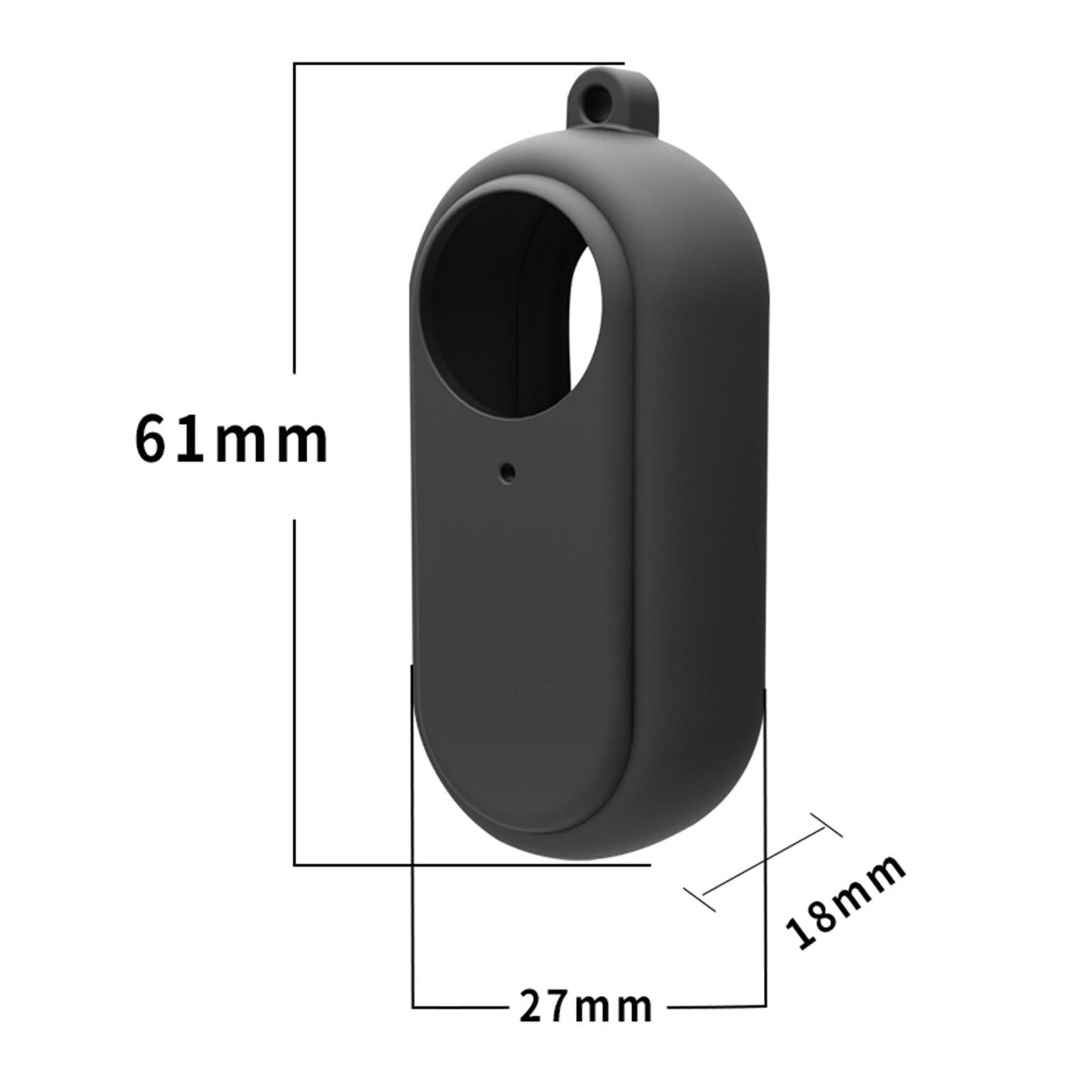 Silicone Sleeve Cover Protector Housing for Insta360 GO2 Action Camera black