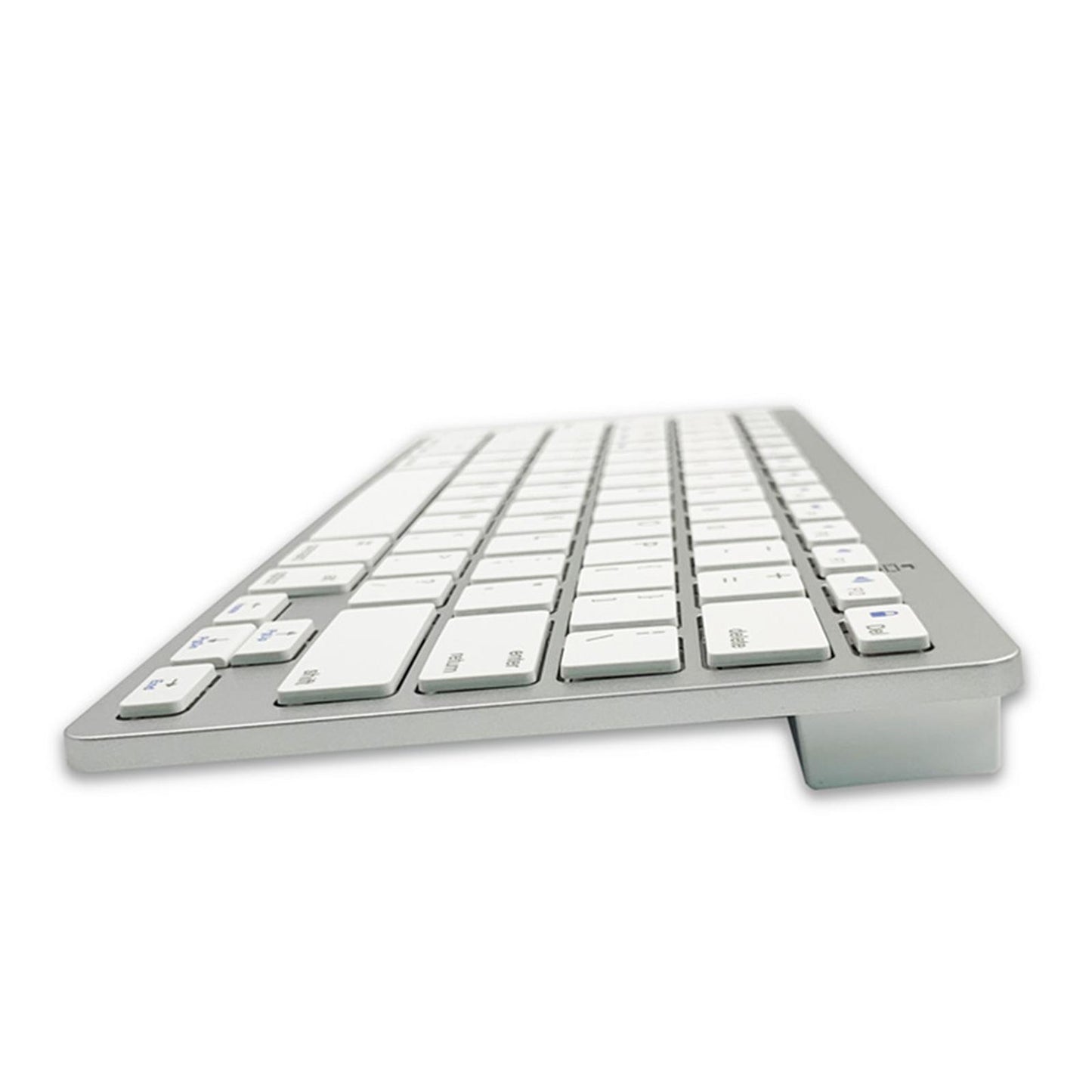 Portable Silver Mini Thai 78 Keys Wireless Bluetooth Keyboard for Tablet PC