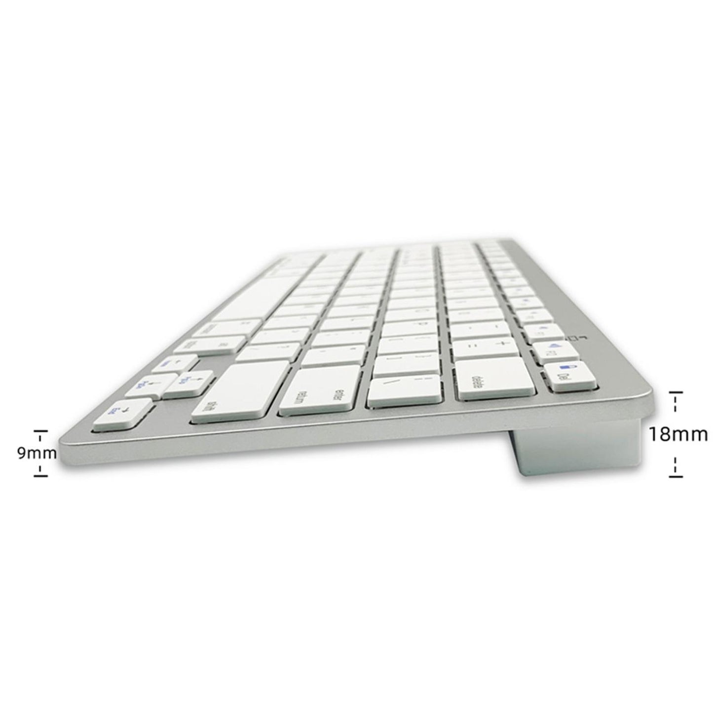 Ultra Slim Wireless German Keyboard Floating Button Computer PC TV