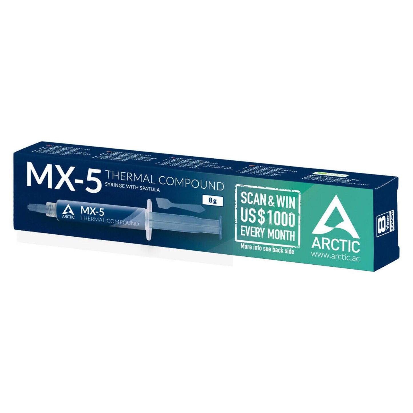 MX-5 Thermal Compound Paste Carbon Based Heatsink Paste High Durability 8g