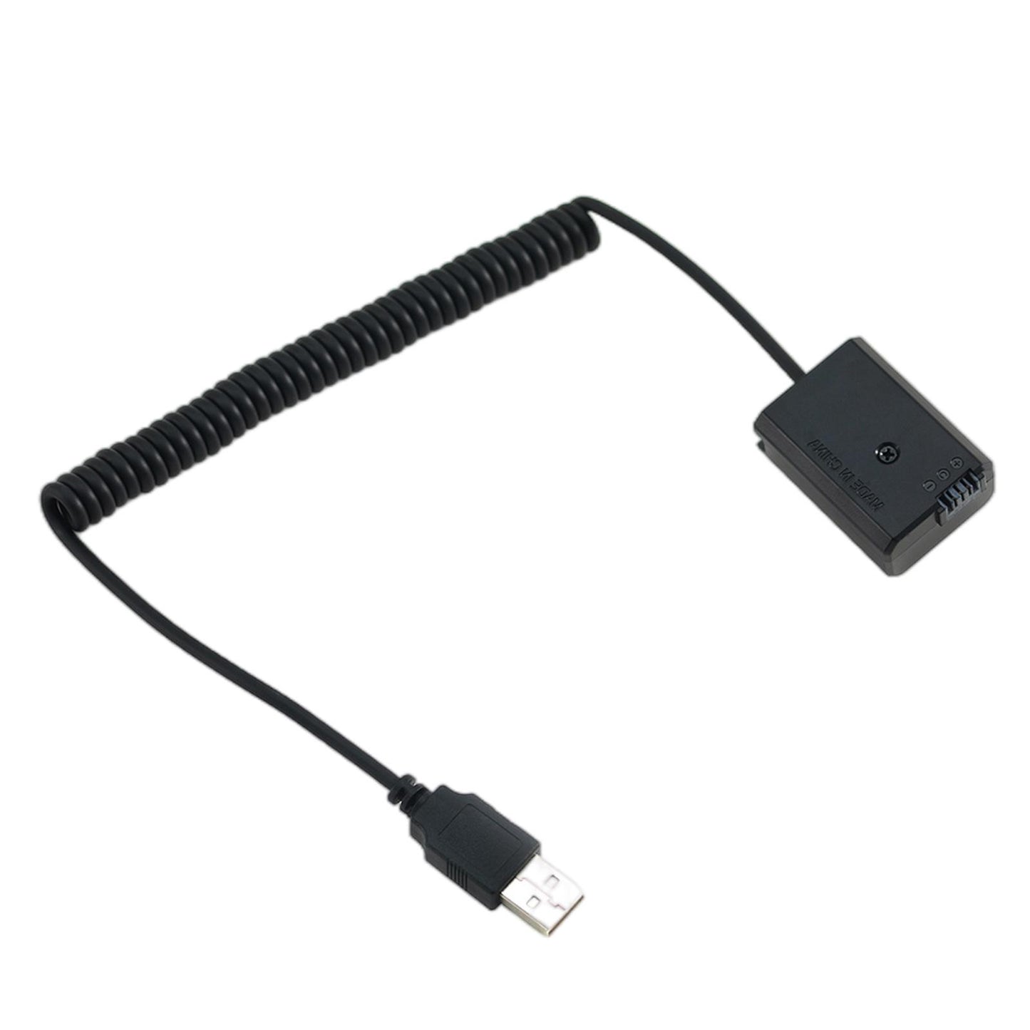 USB Cable To Np-FW50 Dummy Battery for Sony Battery Bank Black Accessories