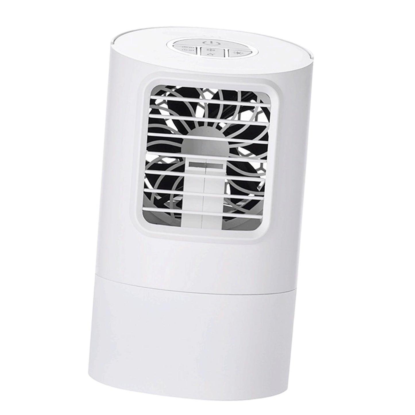 Mini Air Conditioner Fan Bedroom Air Cooler with Timer EU Plug White