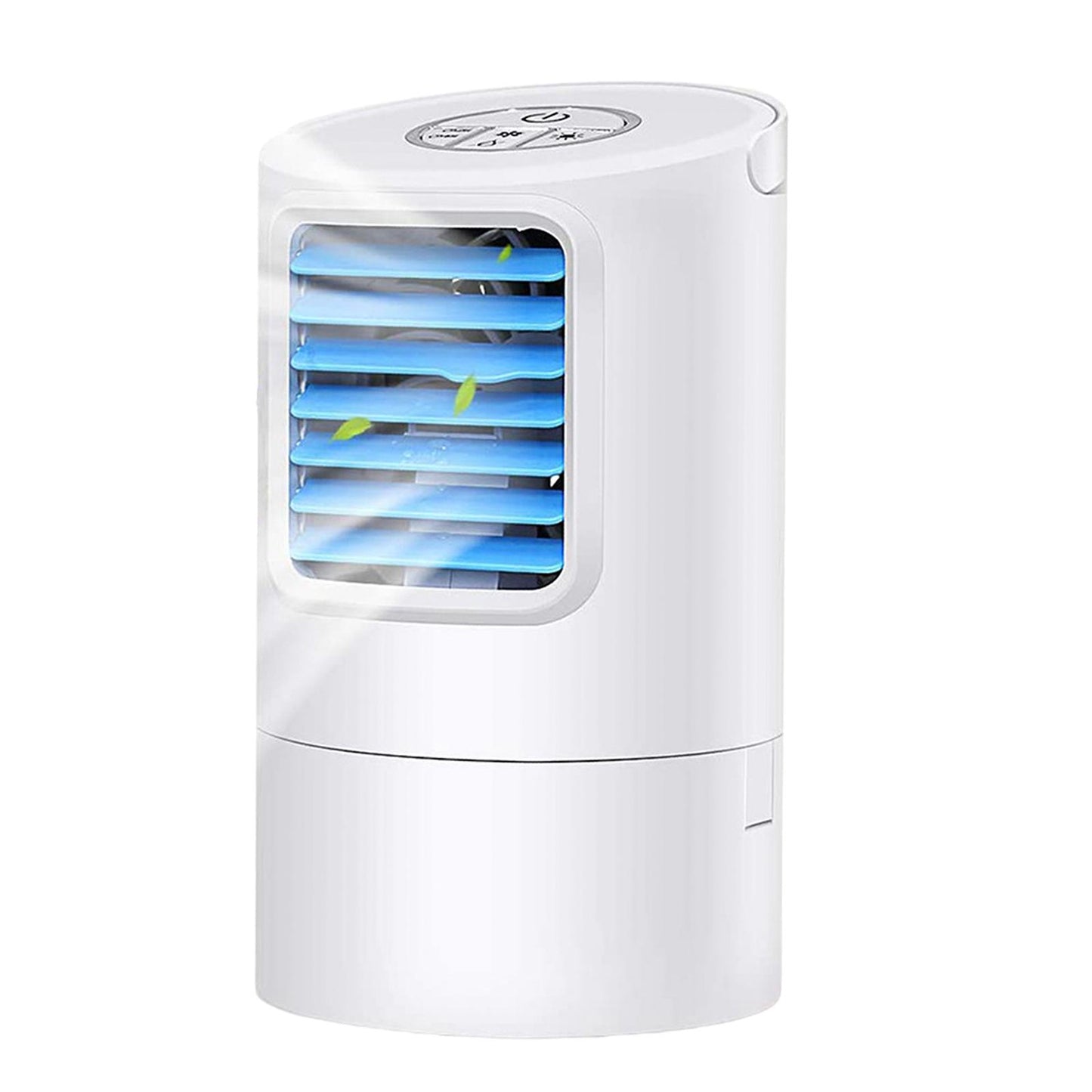 Mini Air Conditioner Fan Bedroom Air Cooler with Timer EU Plug White Blue