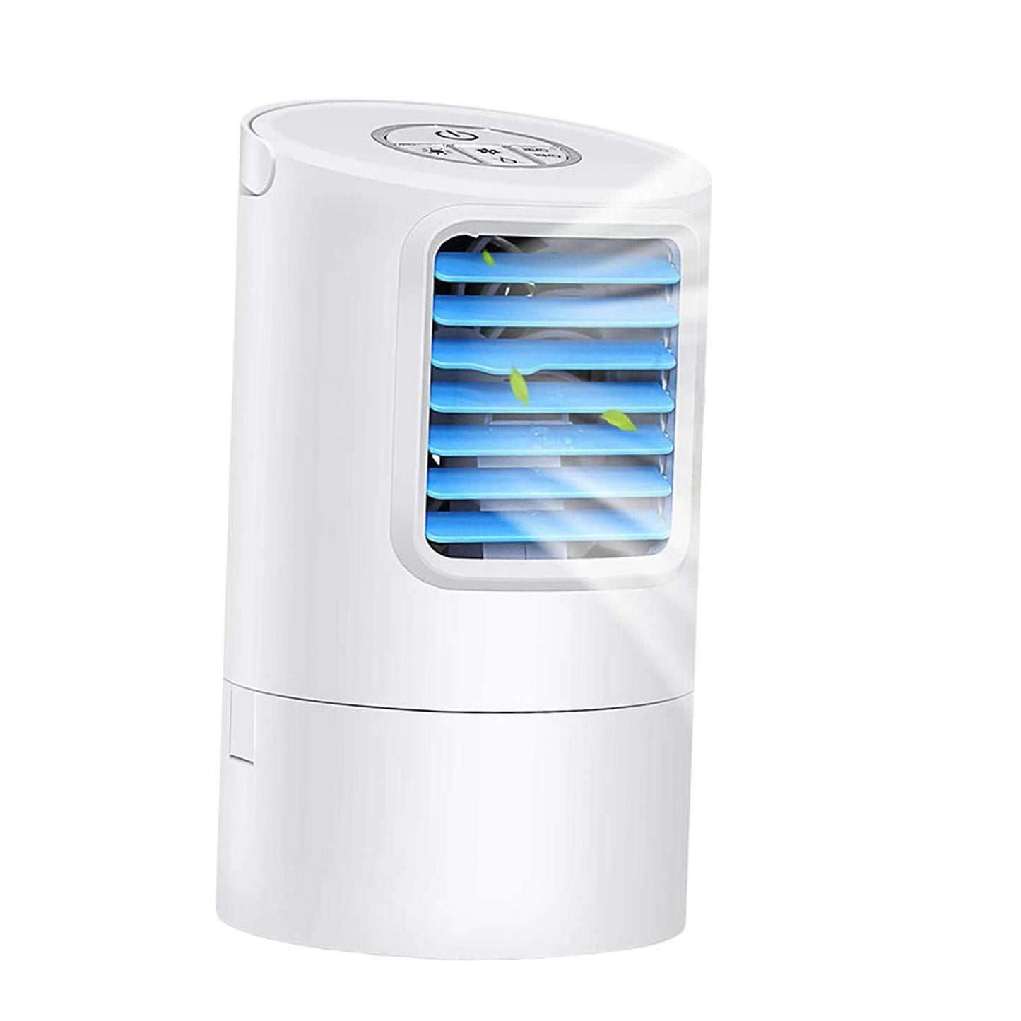 Mini Air Conditioner Fan Bedroom Air Cooler with Timer EU Plug White Blue