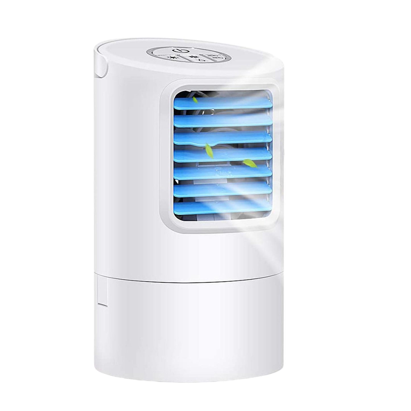 Mini Air Conditioner Fan Bedroom Air Cooler with Timer EU Plug White Blue