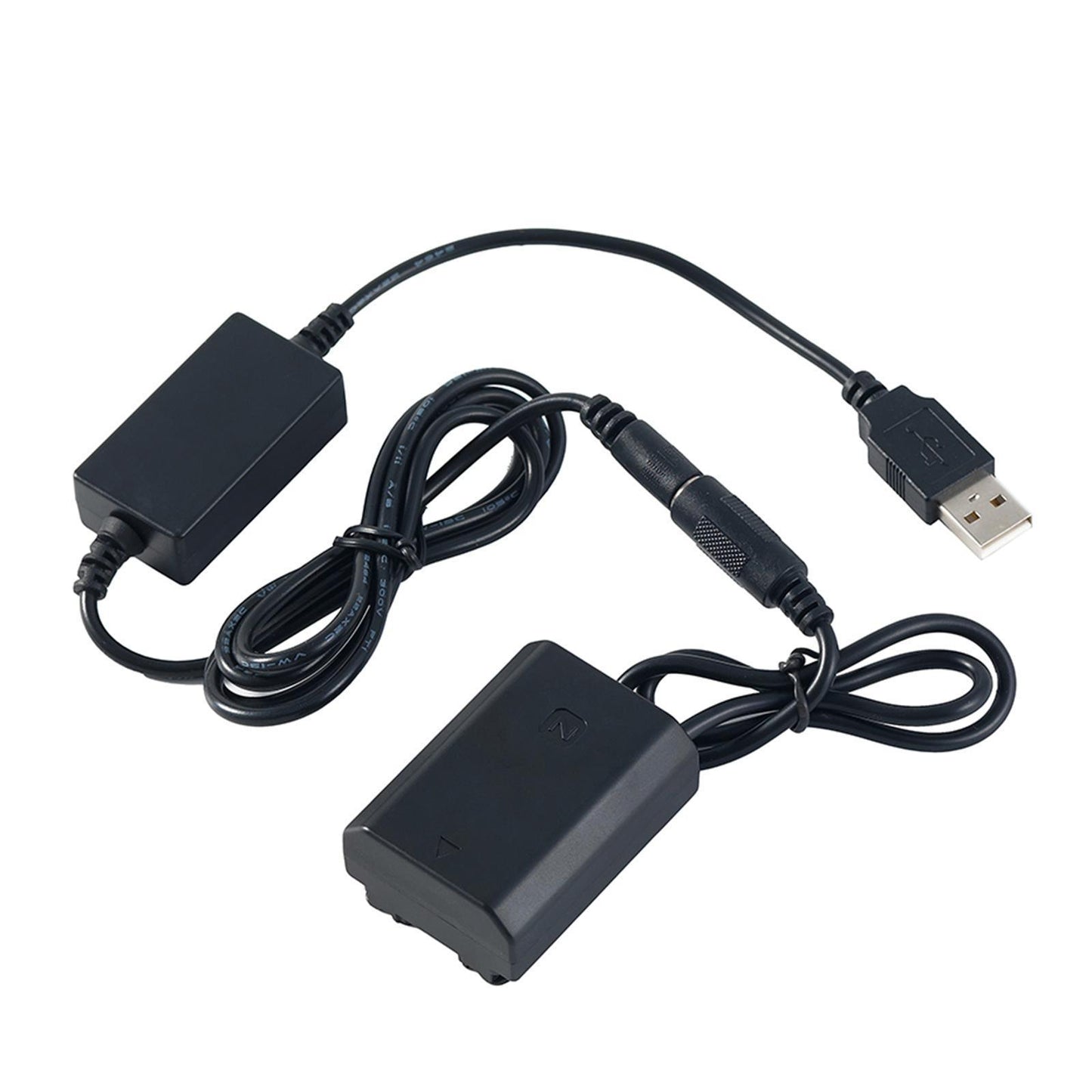 NP-FZ100 USB DC Coupler Dummy Battery for Sony A7MIII A7RIII A9 Cameras