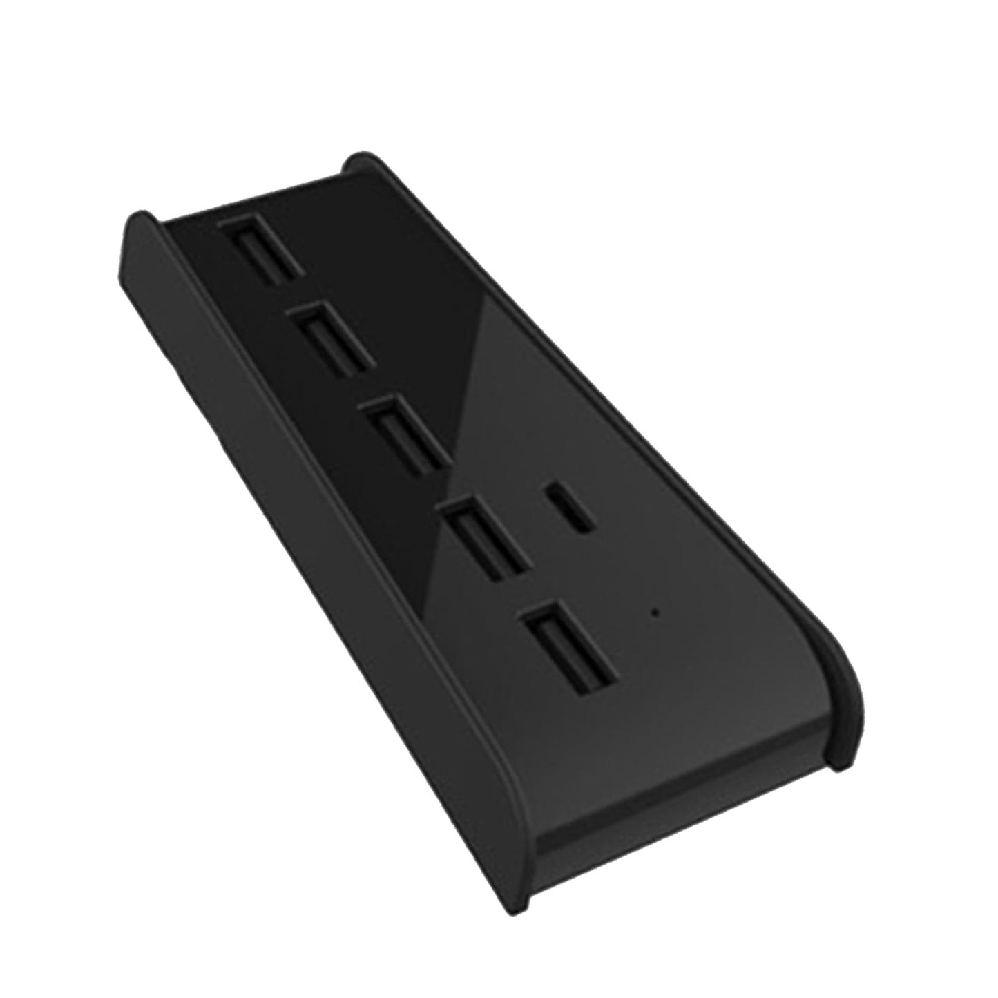 5 Port USB Hub for Game Console USB 2.0 Expansion Hub Splitter Adapter Parts Black